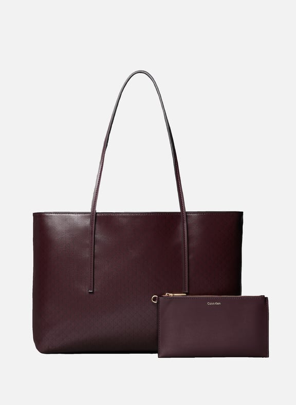 Tote bag with pouch Red by CALVIN KLEIN CALVIN KLEIN Tote bag with pouch Red