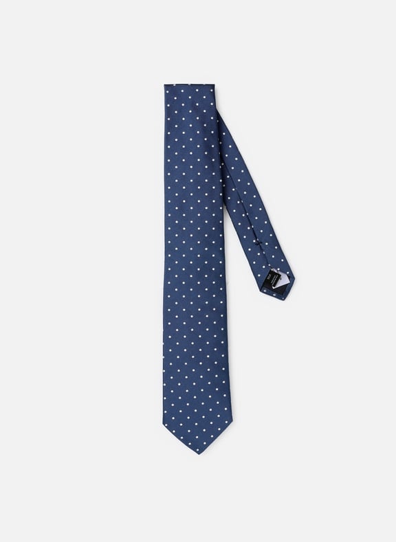 Silk polka dot scarf Blue by AU PRINTEMPS PARIS AU PRINTEMPS PARIS Silk polka dot scarf Blue