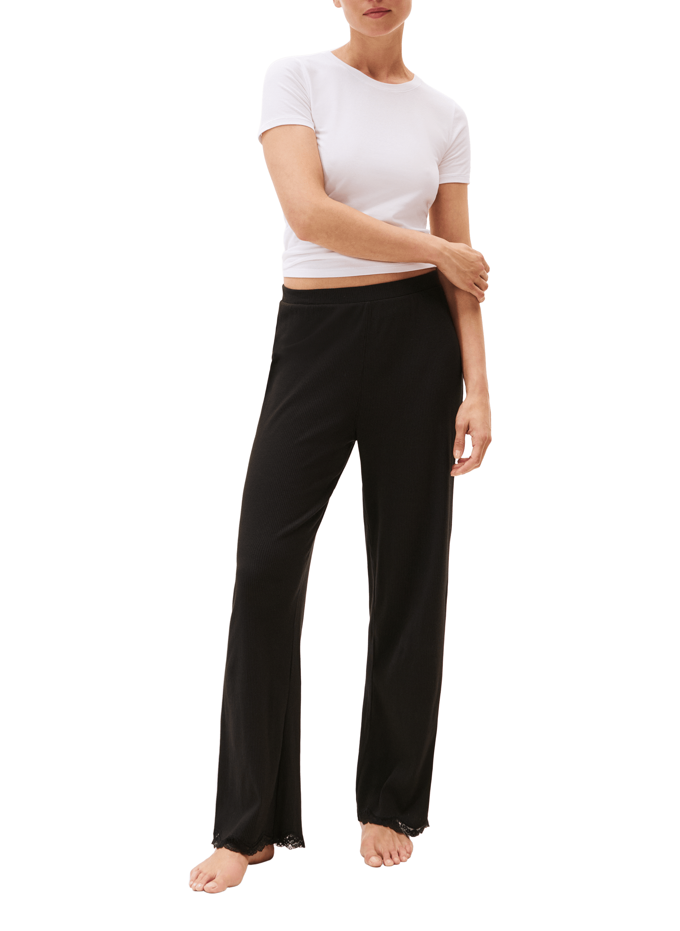 Ribbed lounge pants TOMMY HILFIGER Black