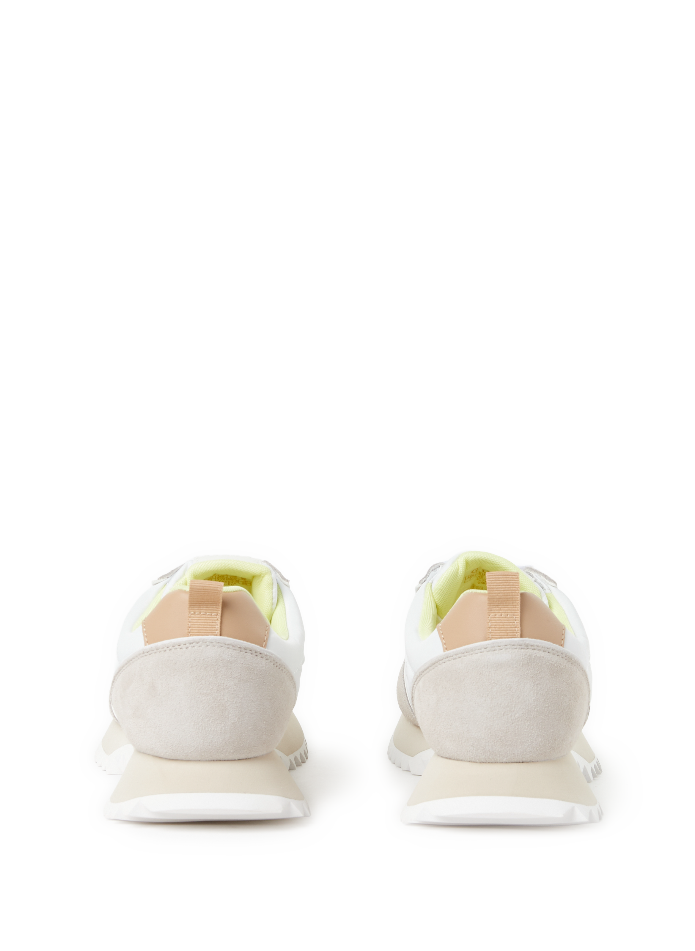 Mixed leather bi-material sneakers GUESS Beige