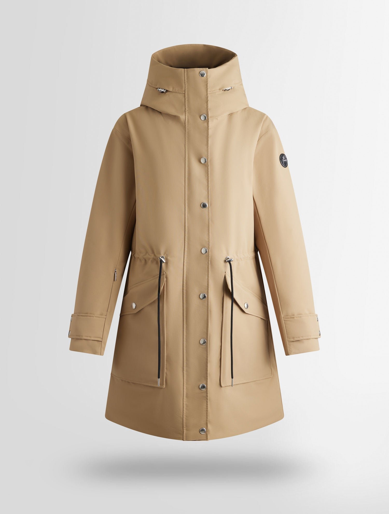 Manteau janix col capuche coupe ample FUSALP Beige