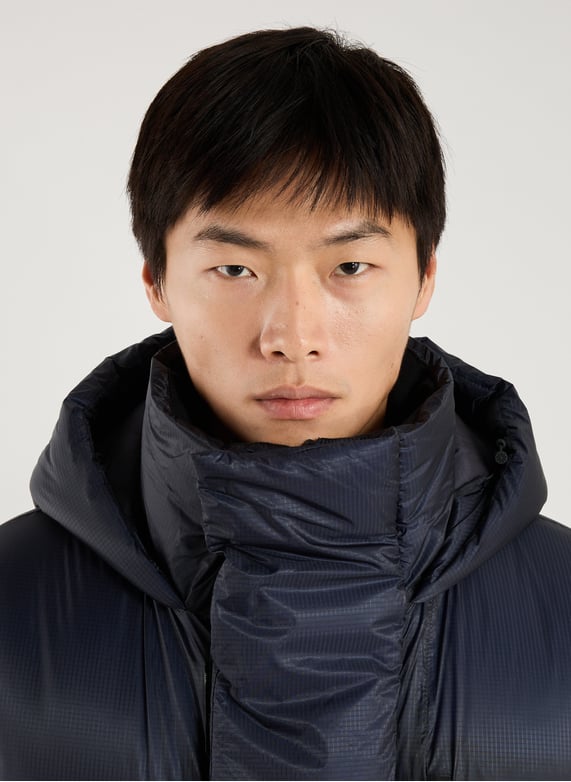 Quilted hooded parka | Blue by RAINS Quilted hooded parka Blue