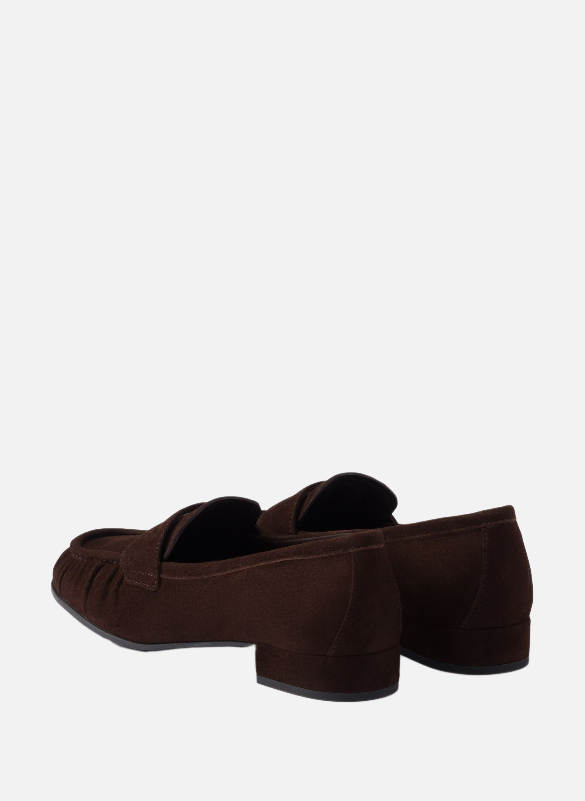 Mocassins en veau velours PRADA Marron