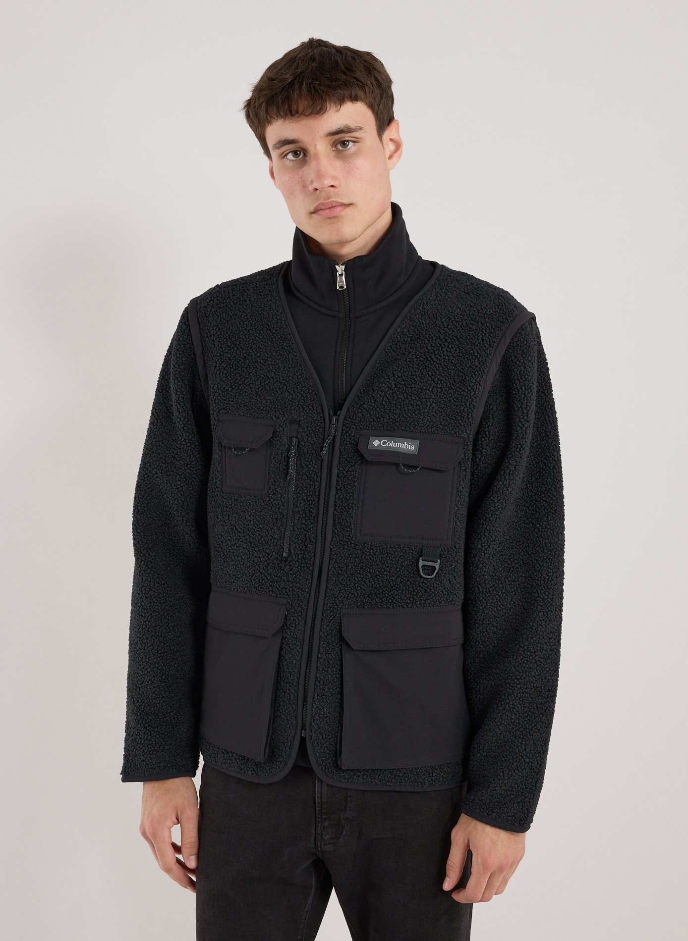 COLUMBIA Jacket with removable long sleeves Black