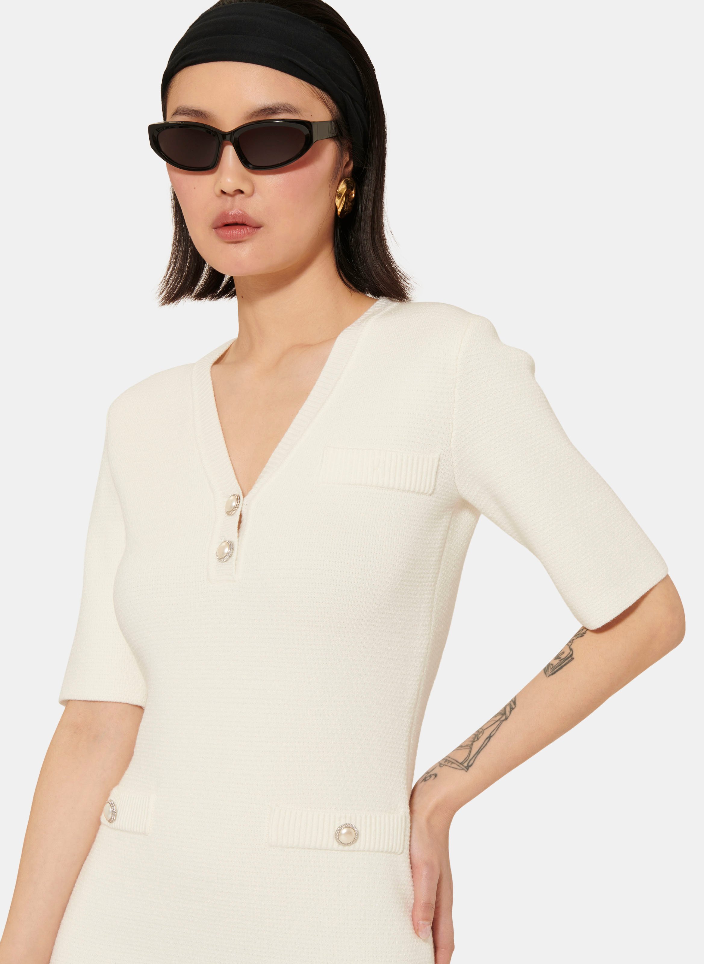 Robe ruthie TARA JARMON Blanc