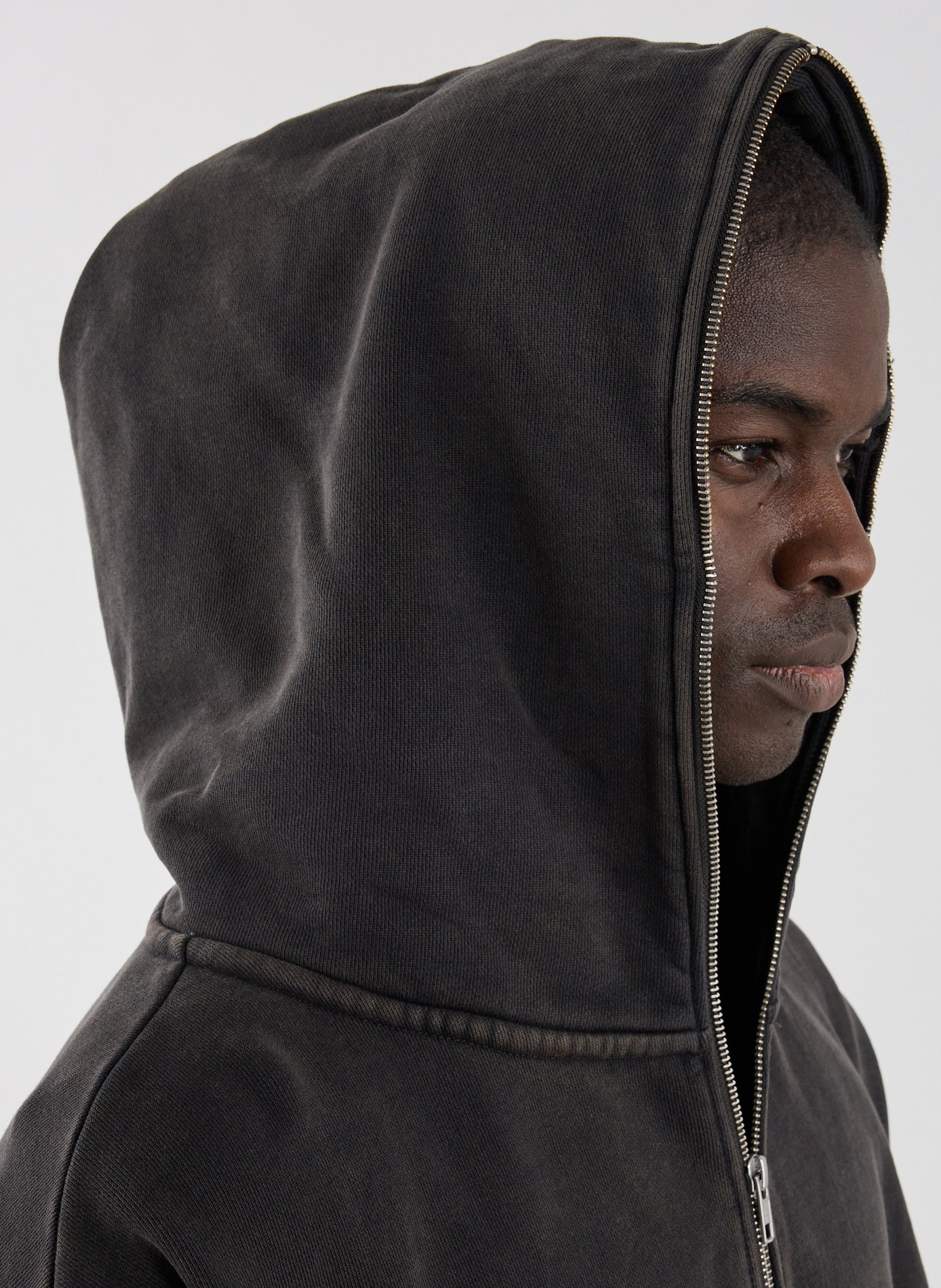 Ritssluiting sweatshirt van katoen ENTIRE STUDIOS Zwart