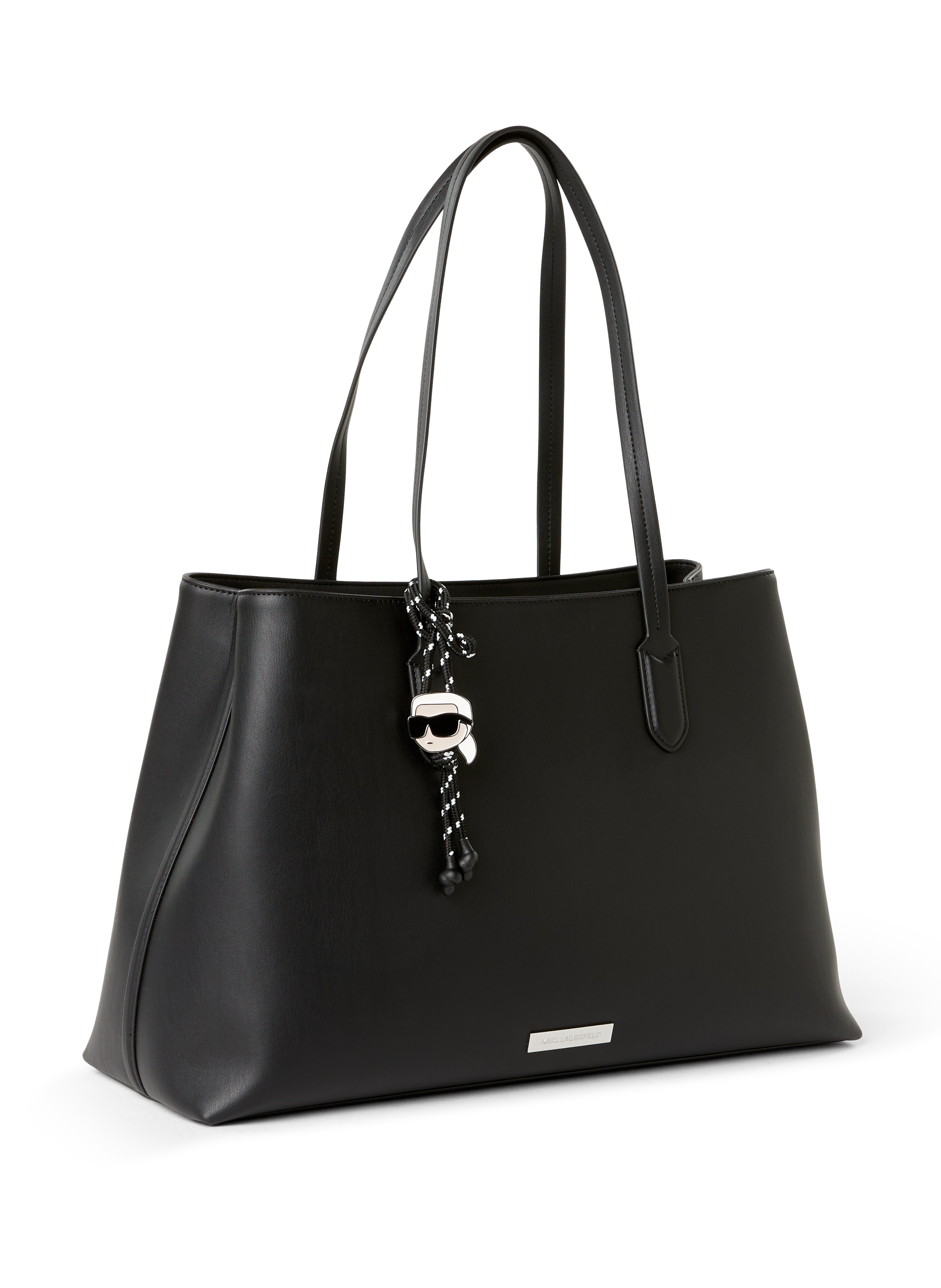 Solid color shoulder bag KARL LAGERFELD Black