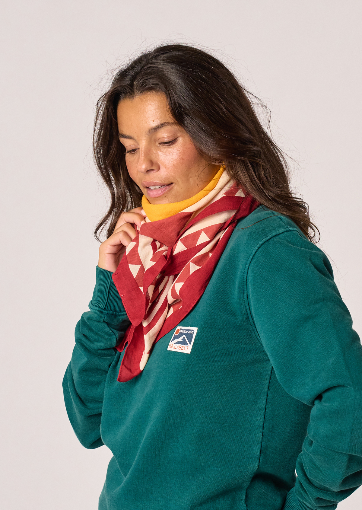 Foulard en coton biologique paola BILLYBELT Beige