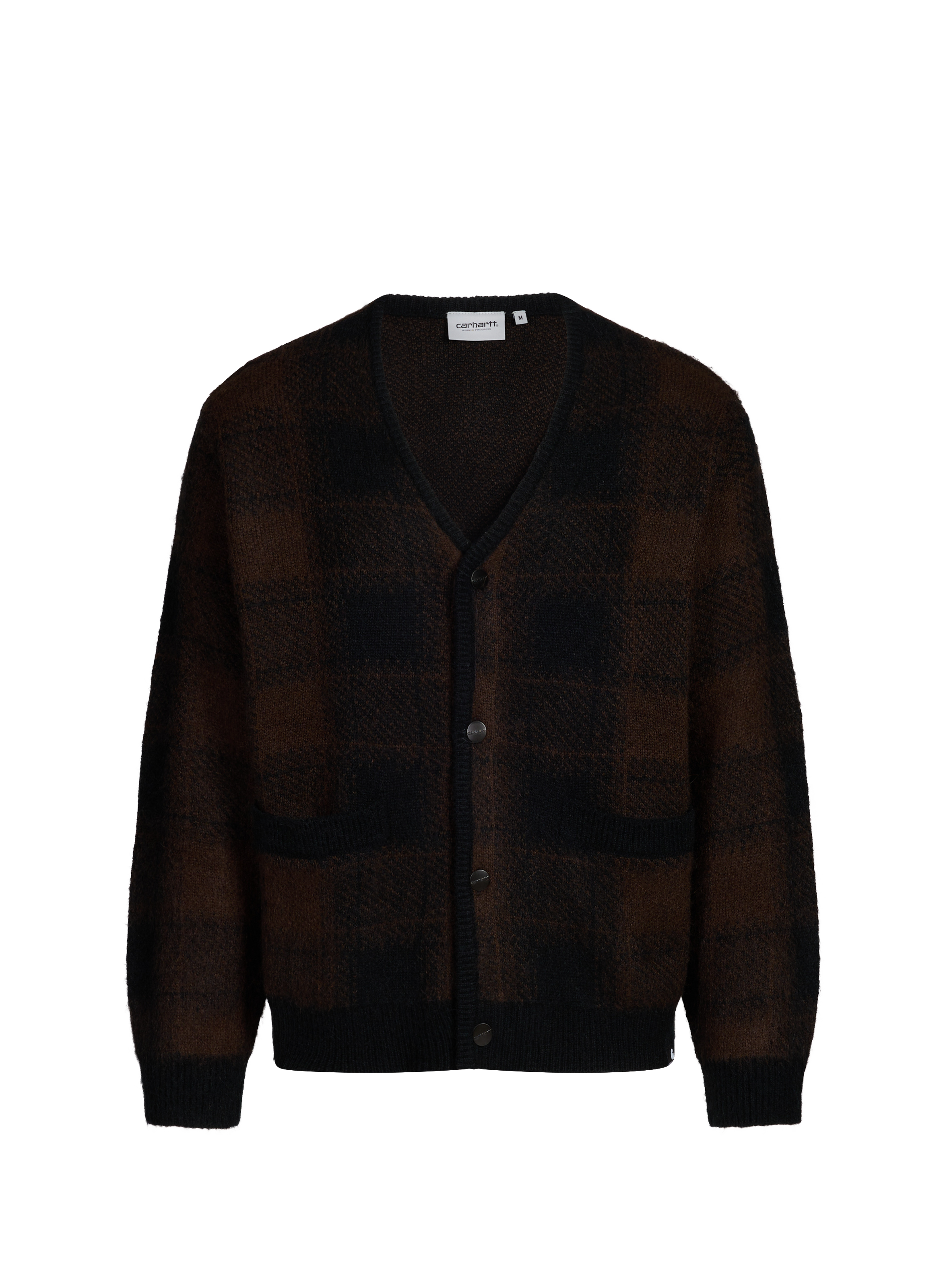 CARHARTT WIP Jacquard cardigan Brown