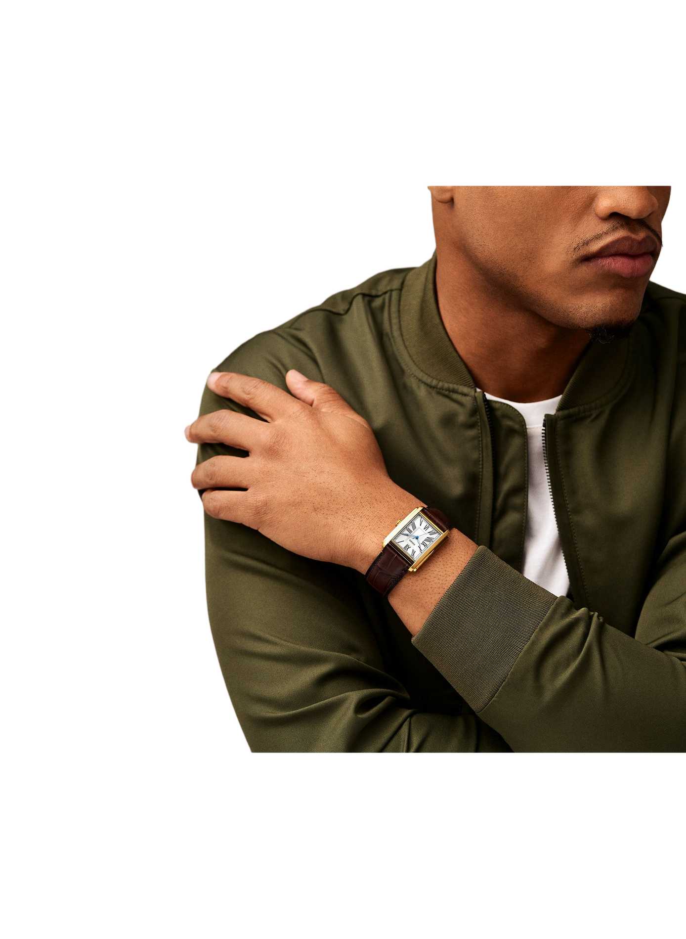 Montre Carraway bracelet en cuir FOSSIL Argent