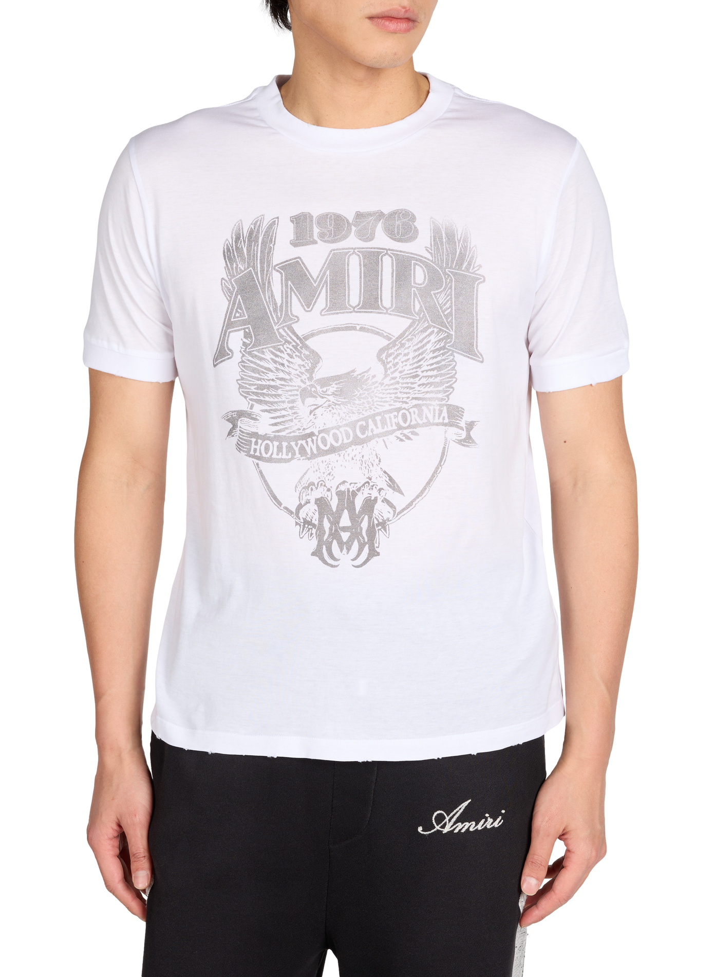 Cotton round-neck T-shirt AMIRI White