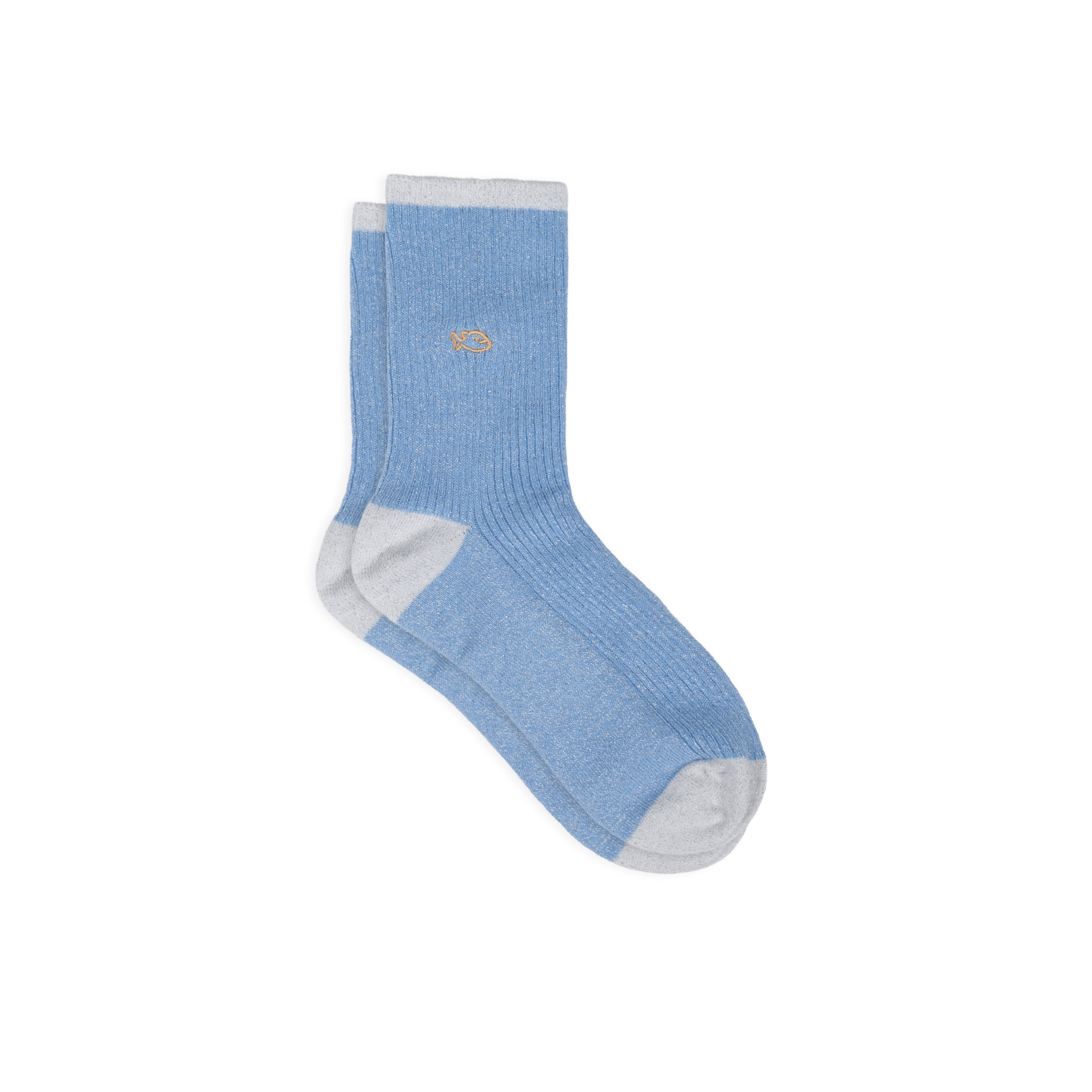 Chaussettes en coton peigné vintage BILLYBELT Bleu