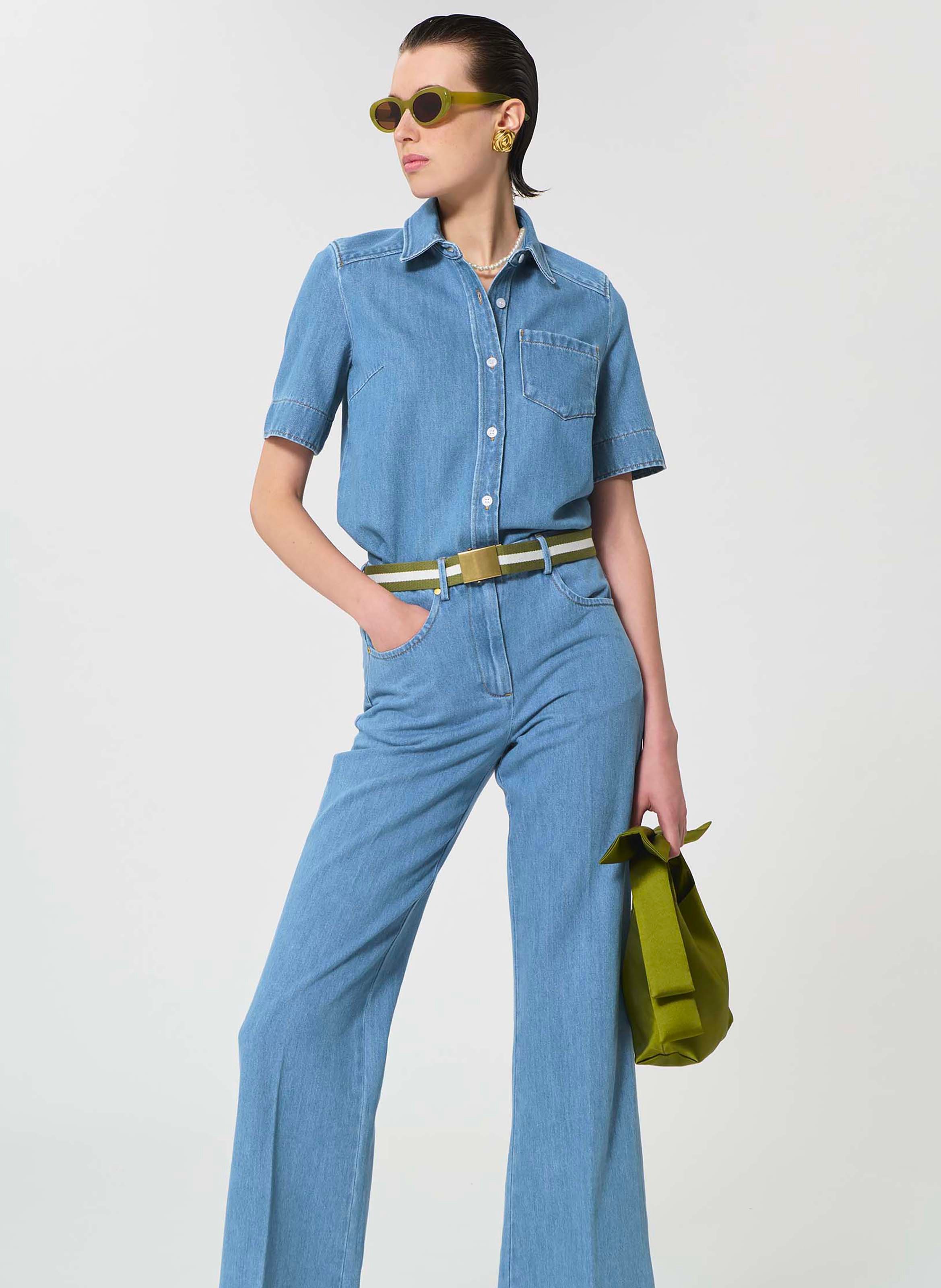 Chemise cruz TARA JARMON Bleu