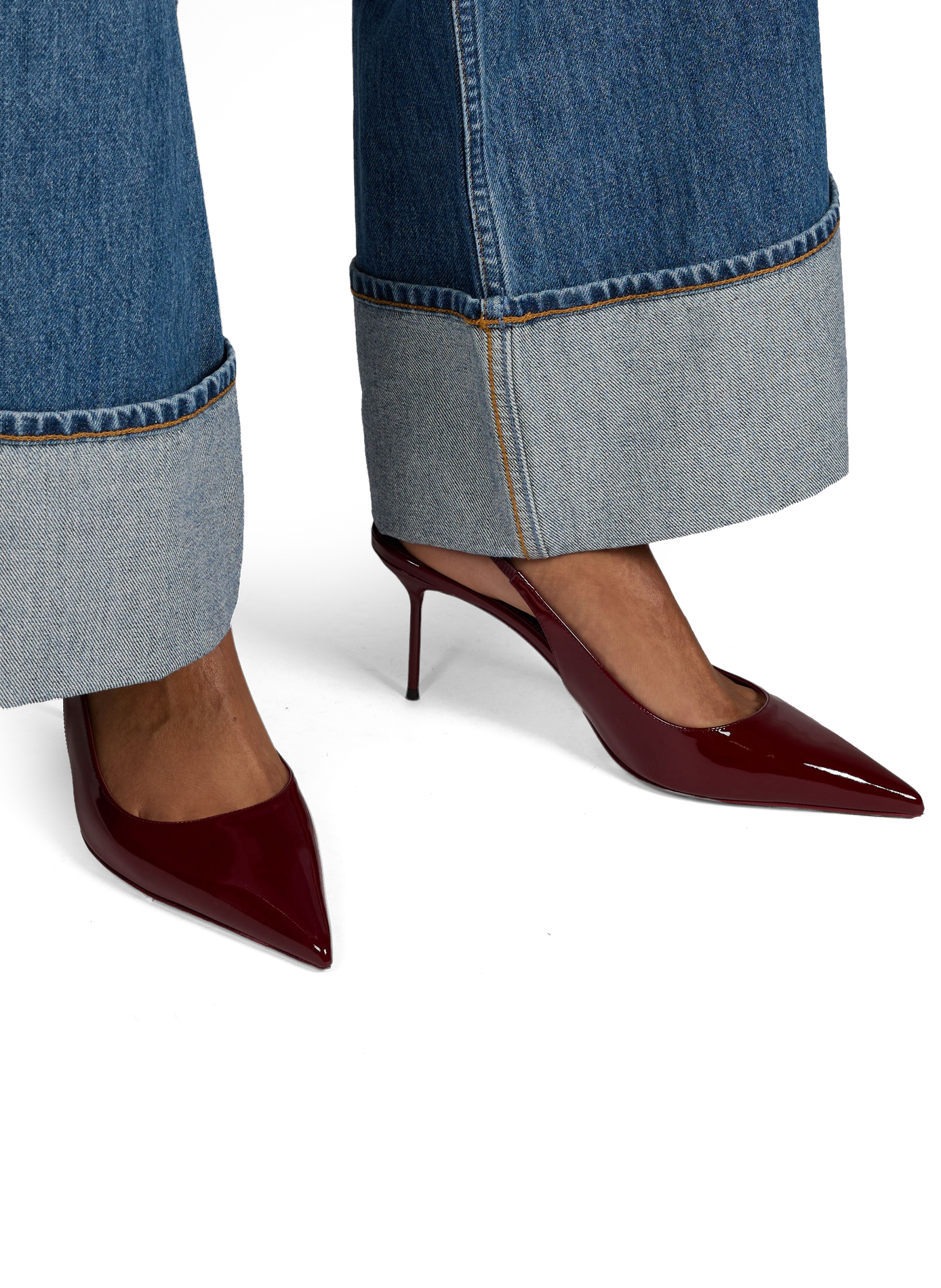 Slingbacks Lidia en cuir PARIS TEXAS Rouge