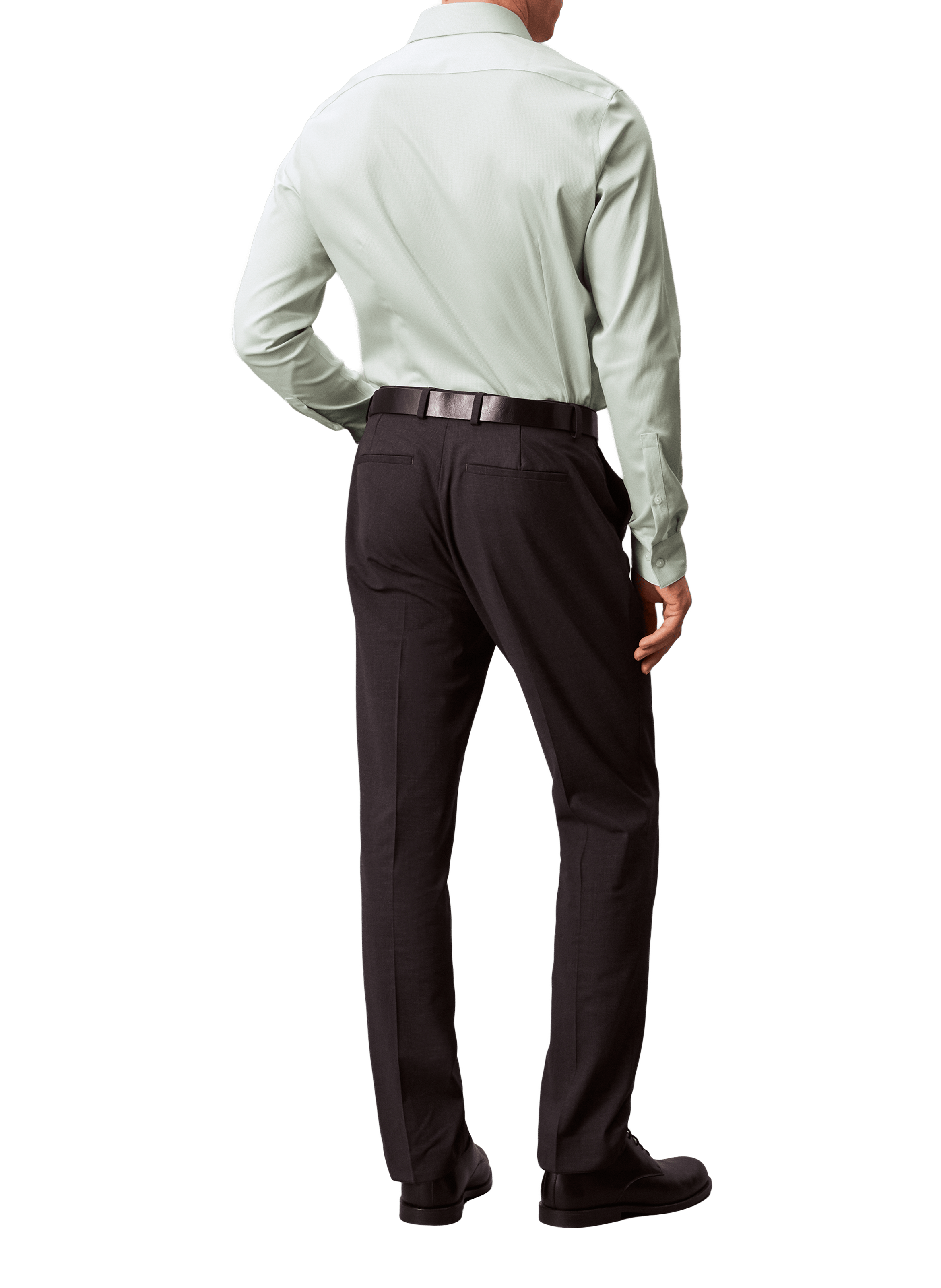 Slim cotton-blend shirt CALVIN KLEIN Green