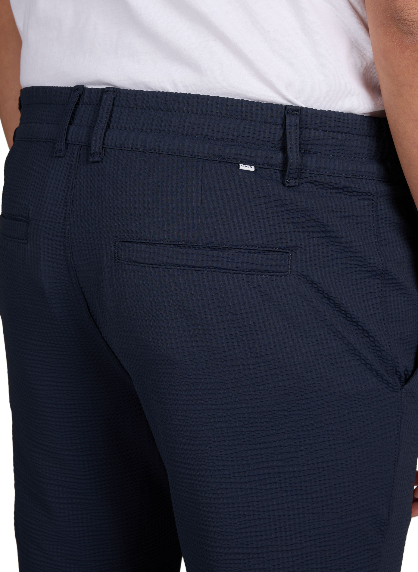 Pantalon slim texturé 1789 CALA Bleu