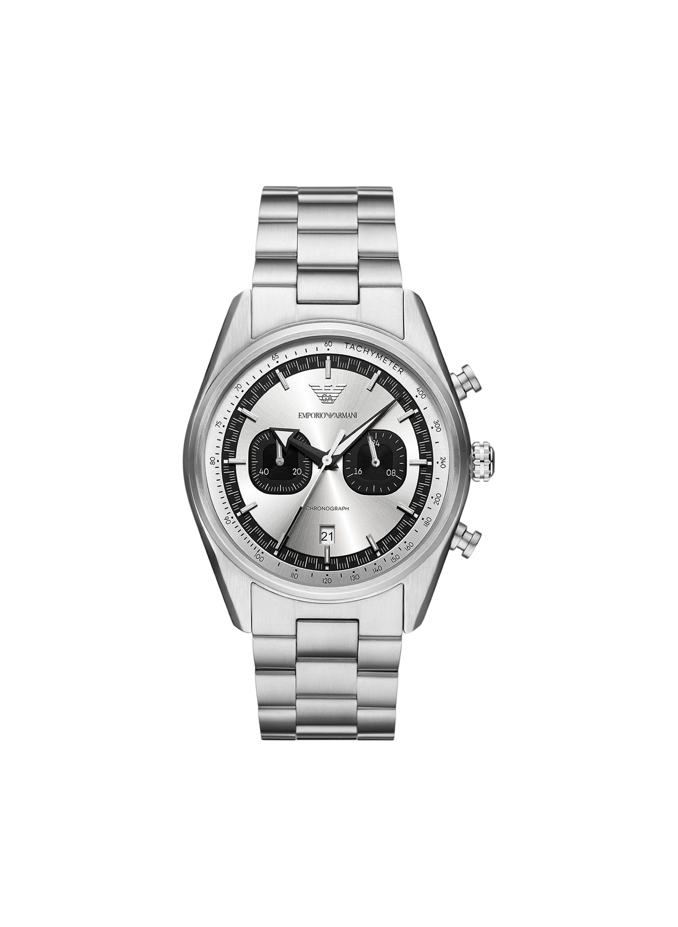 Montre quartz en acier inoxydable ARMANI MONTRES Argent
