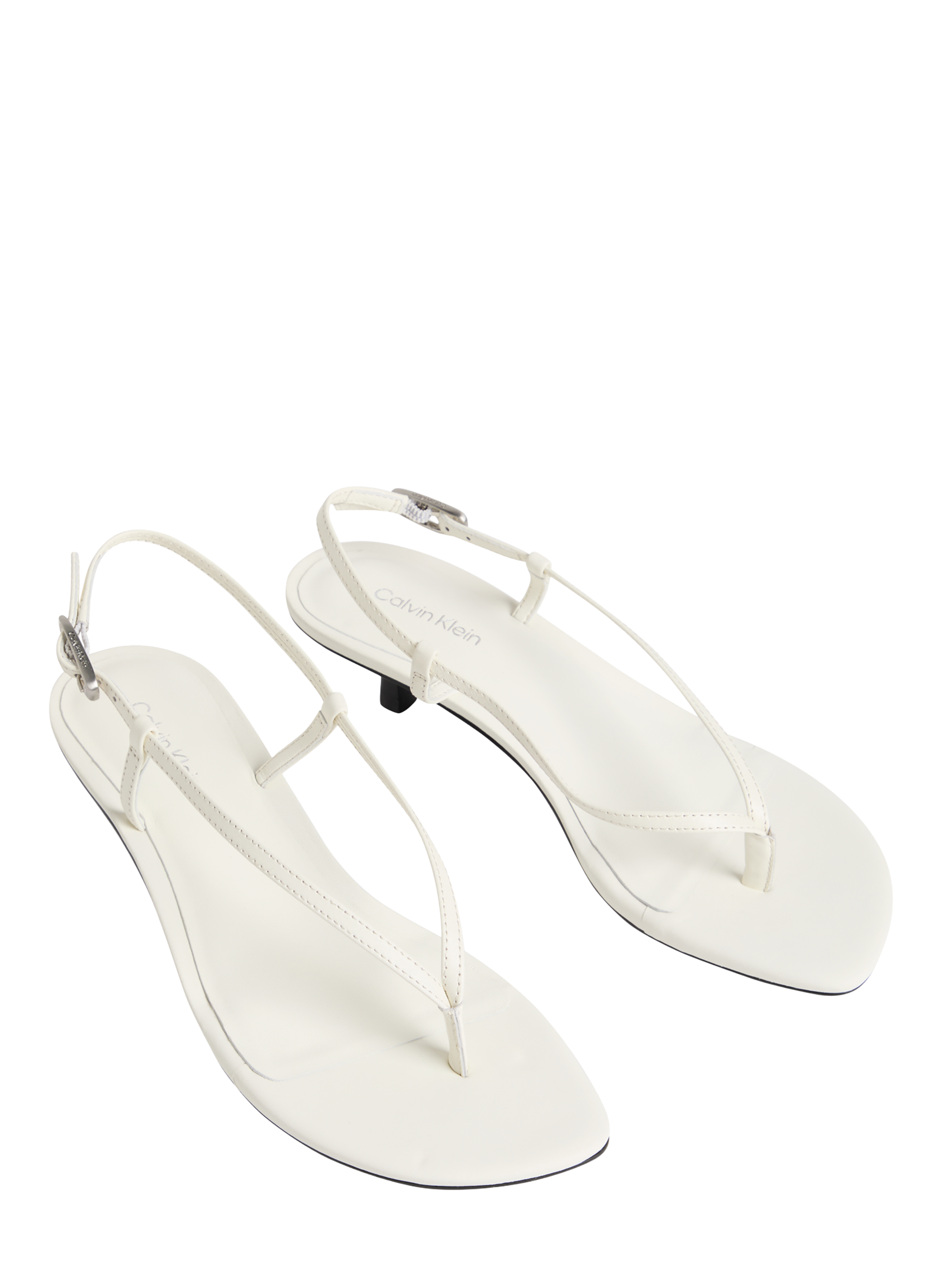 Lina strappy sandals with chunky heel CALVIN KLEIN White