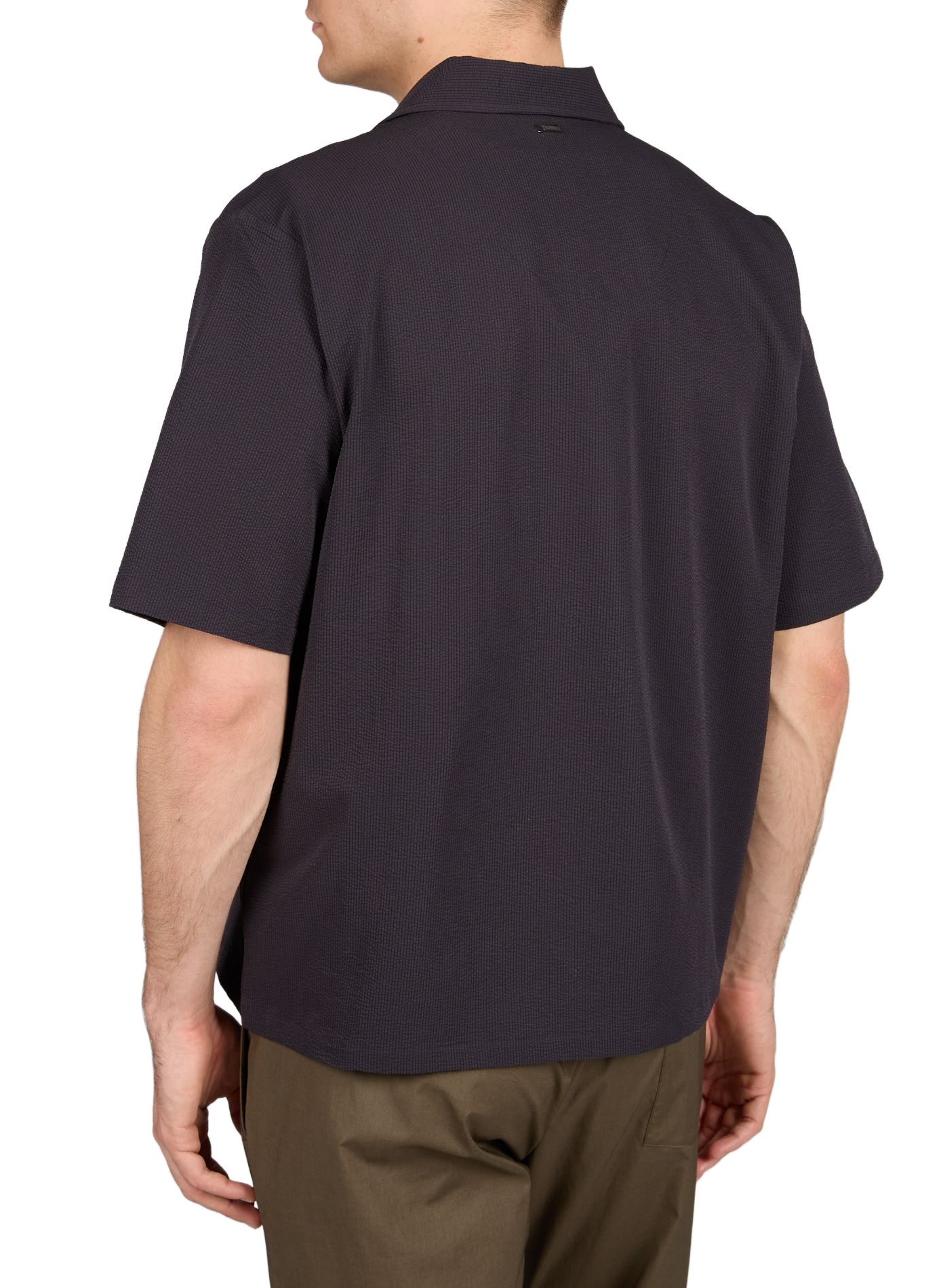 Chemise col classique à manches courtes HERNO Bleu