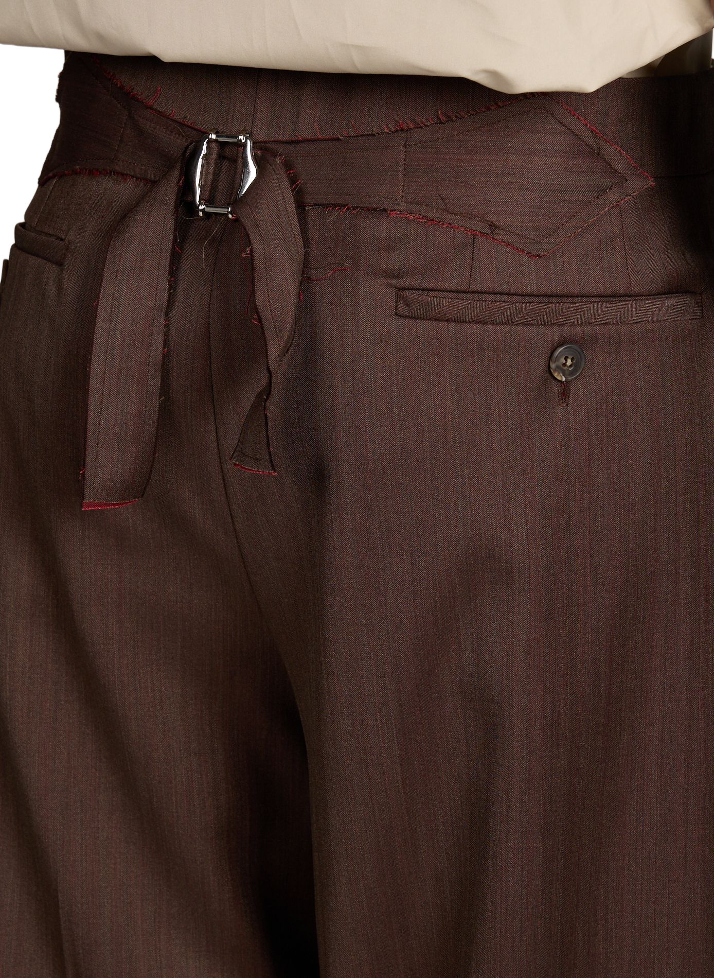 Wool and silk suit trousers SONIA CARRASCO Brown