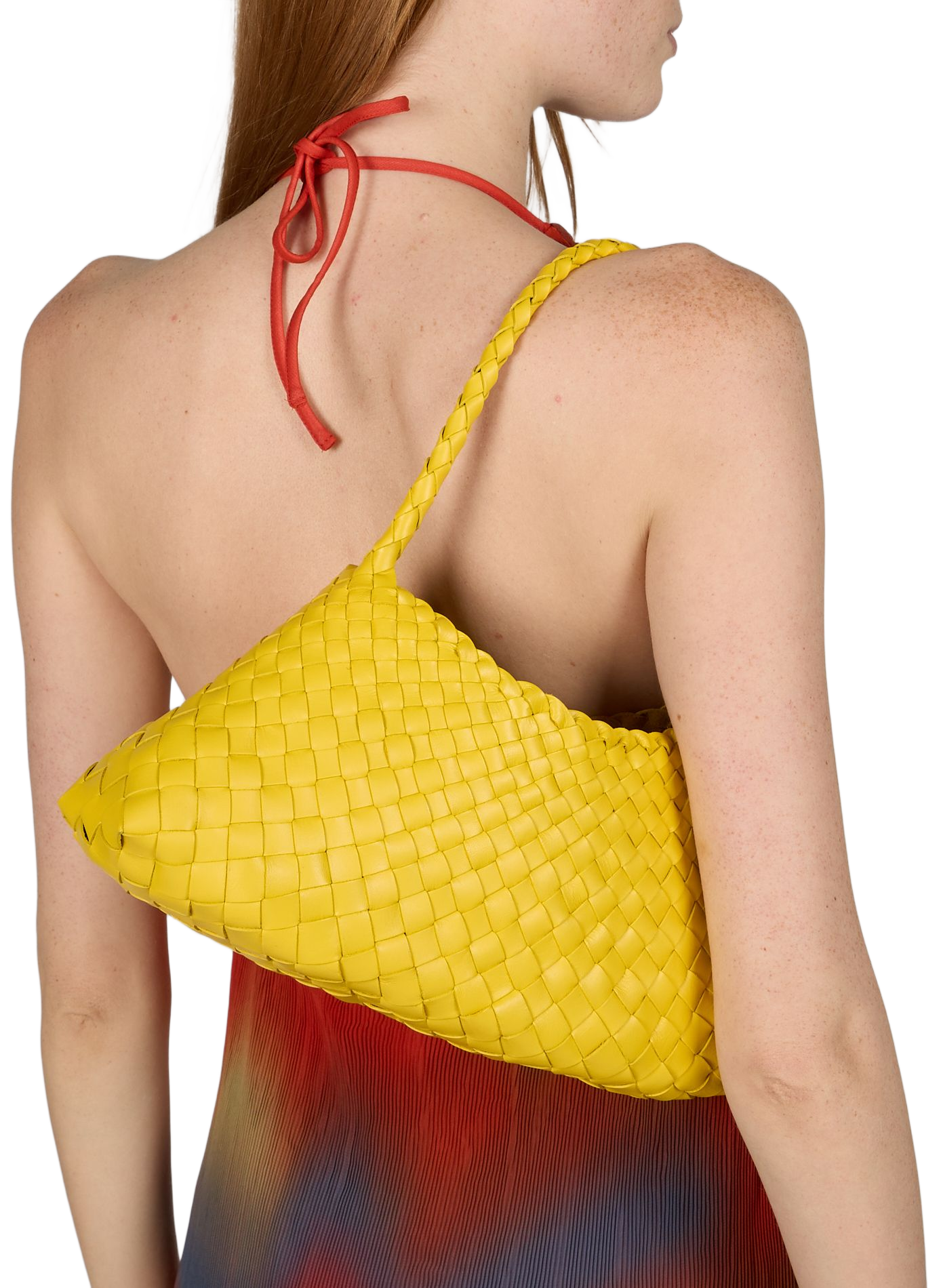 Handtas Rosanna van leer DRAGON DIFFUSION Geel