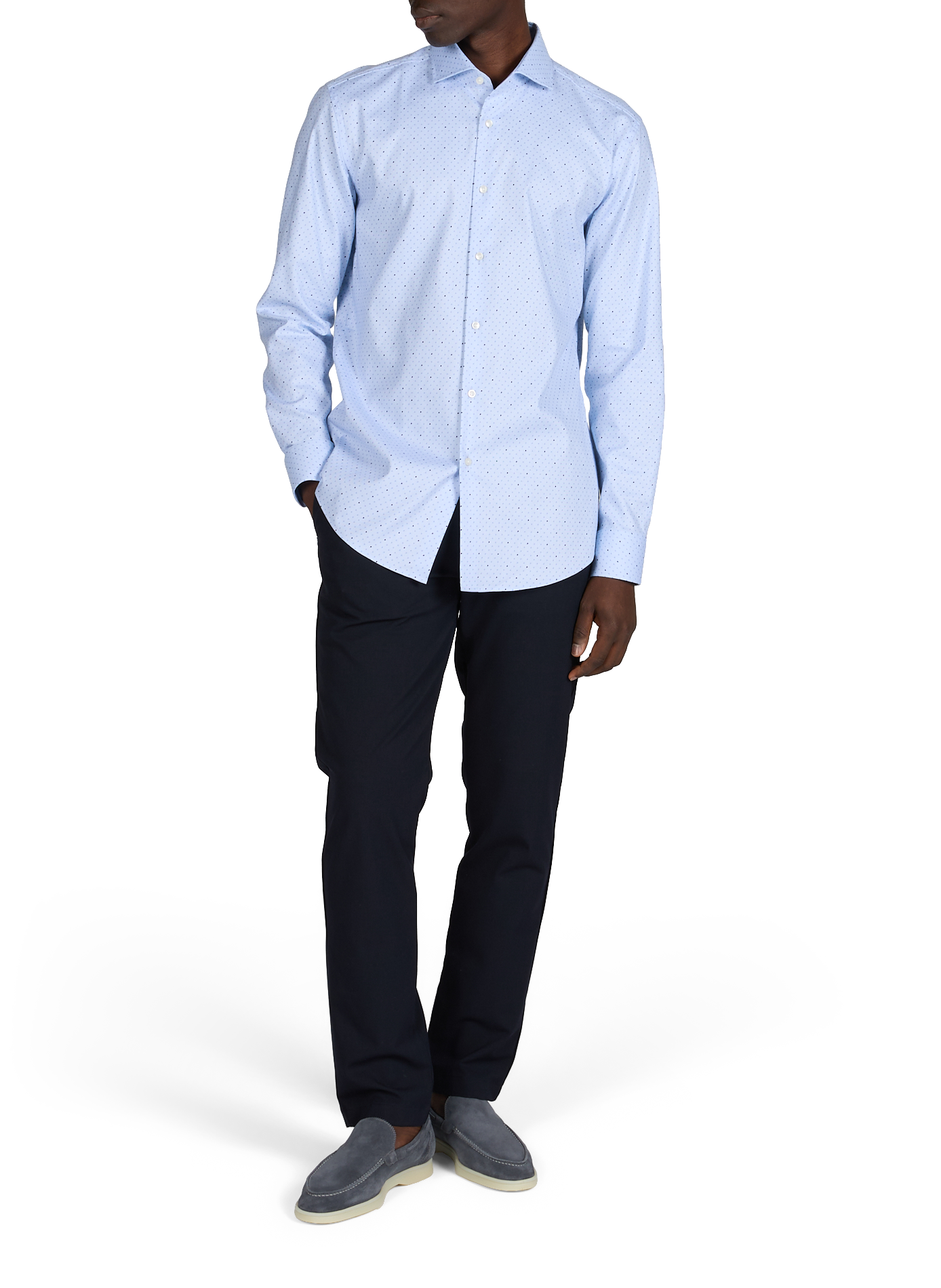 HANK patterned shirt BOSS Blue