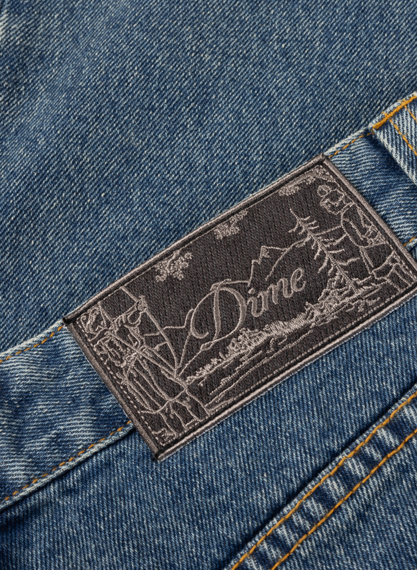 Wide-leg cotton jeans DIME Blue