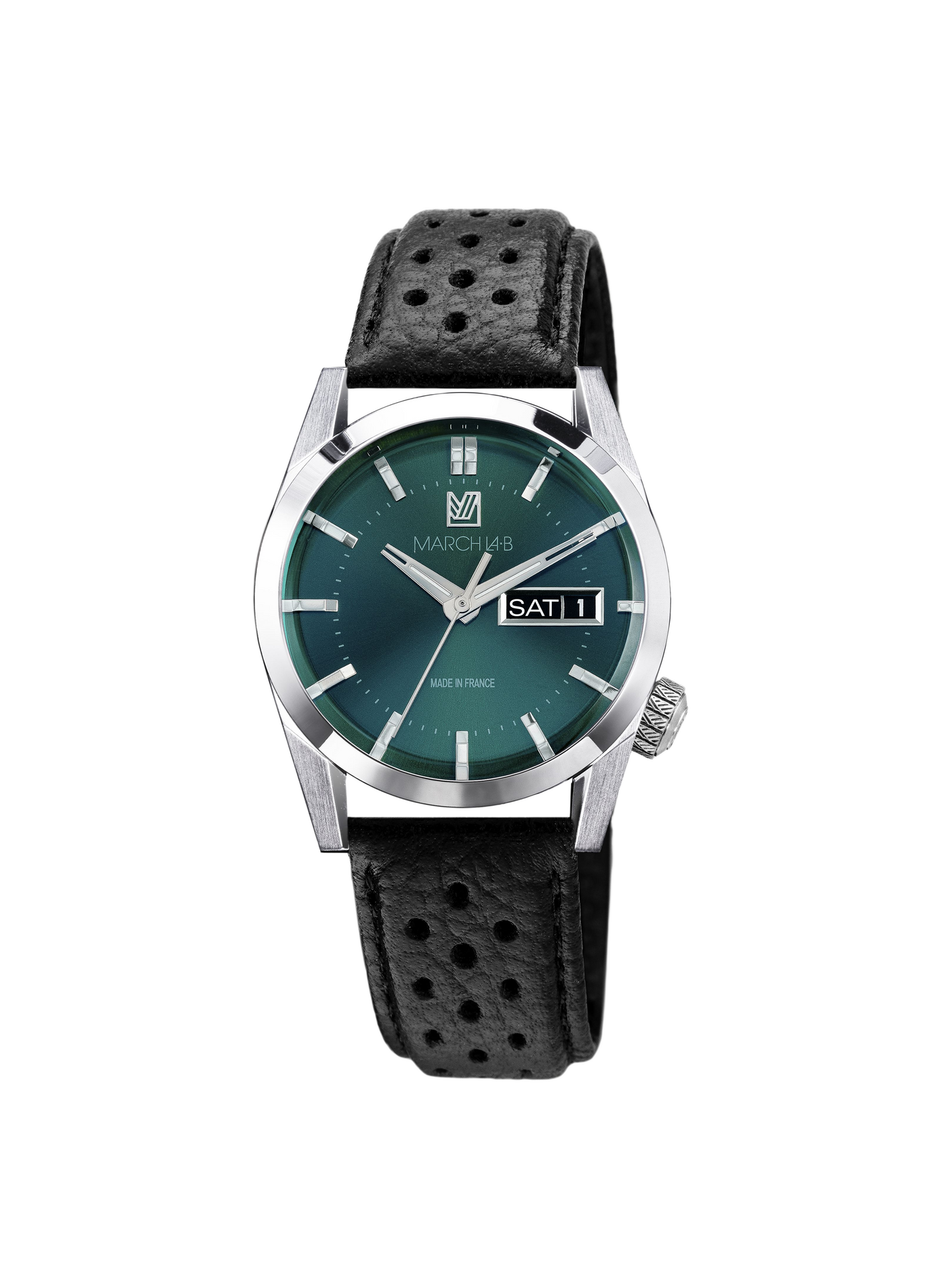 Montre quartz AM89 en cuir de buffle MARCH LA.B Vert