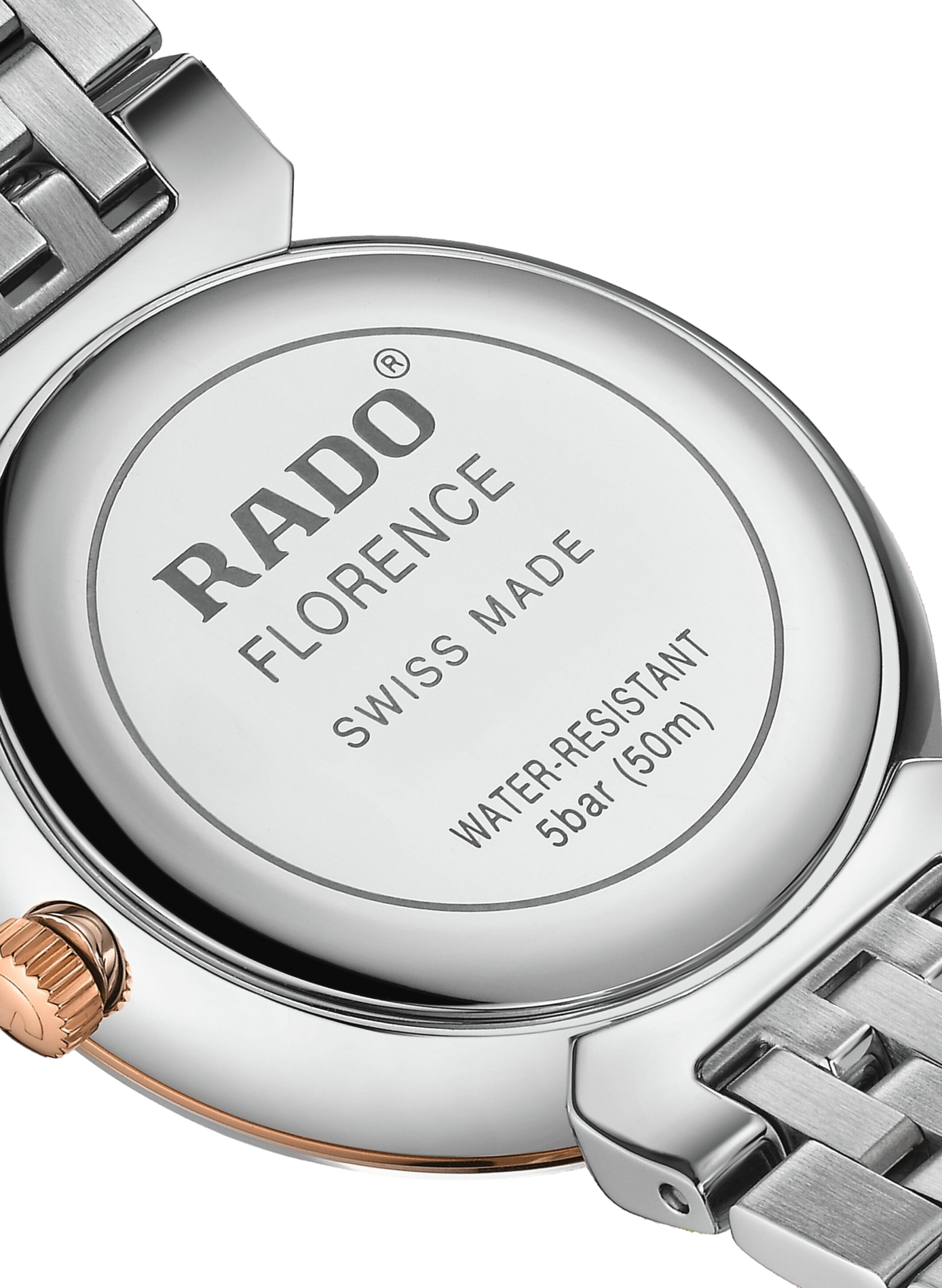 Montre quartz Florence en acier inoxydable RADO Doré