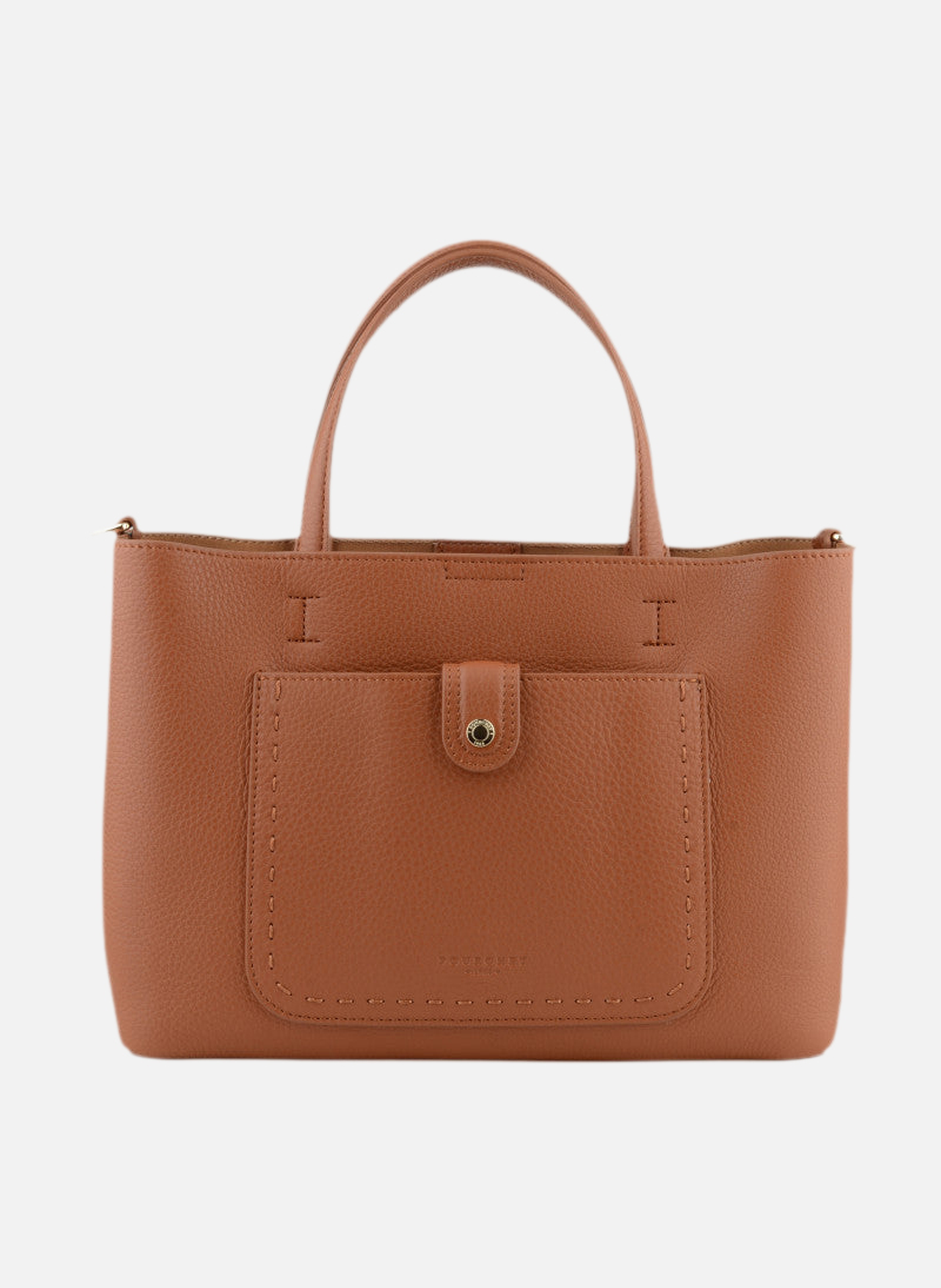Bride soft | sac à main en cuir de vachette POURCHET Marron