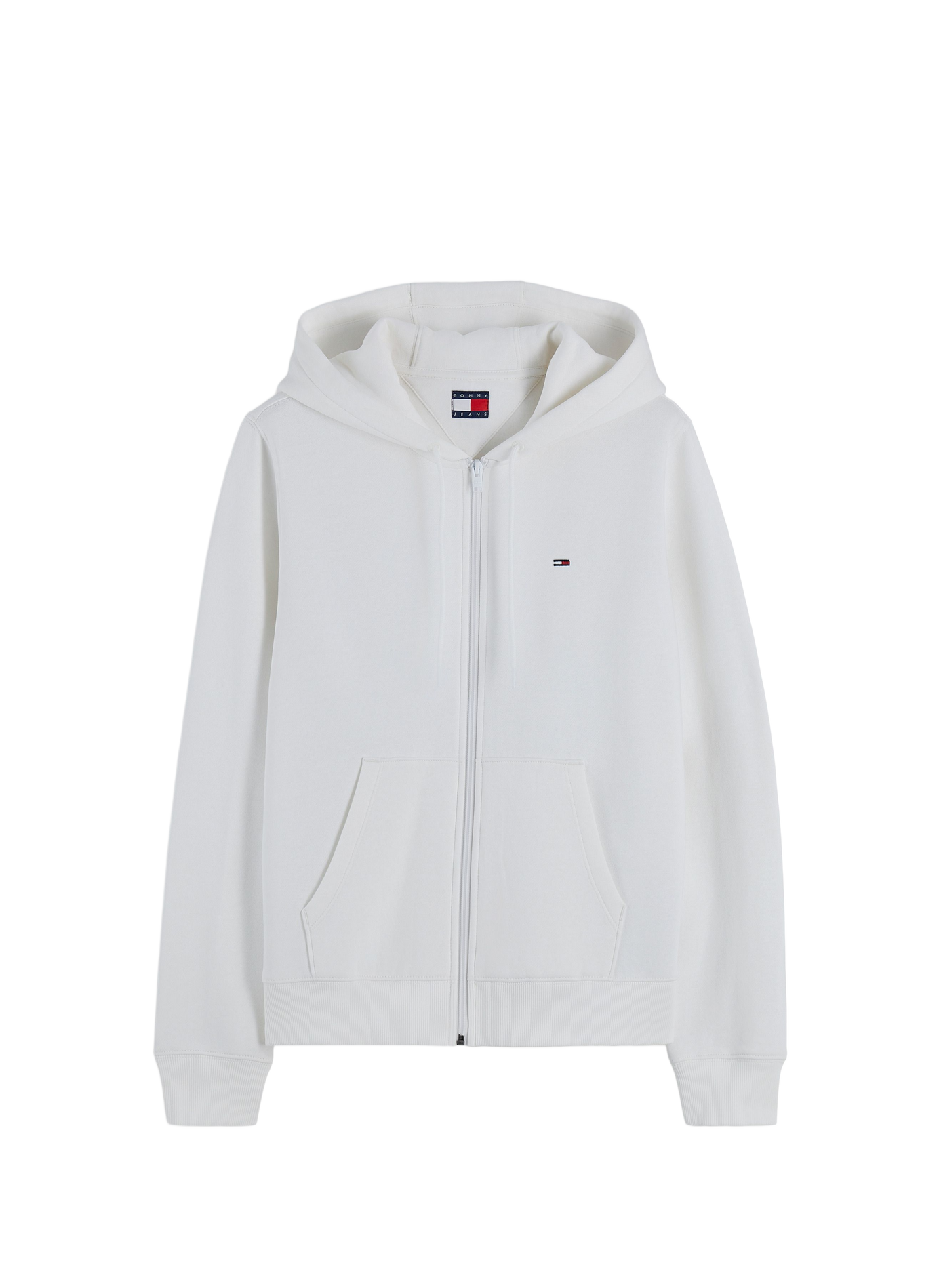 Hoodie à capuche en coton mélangé TOMMY HILFIGER Blanc