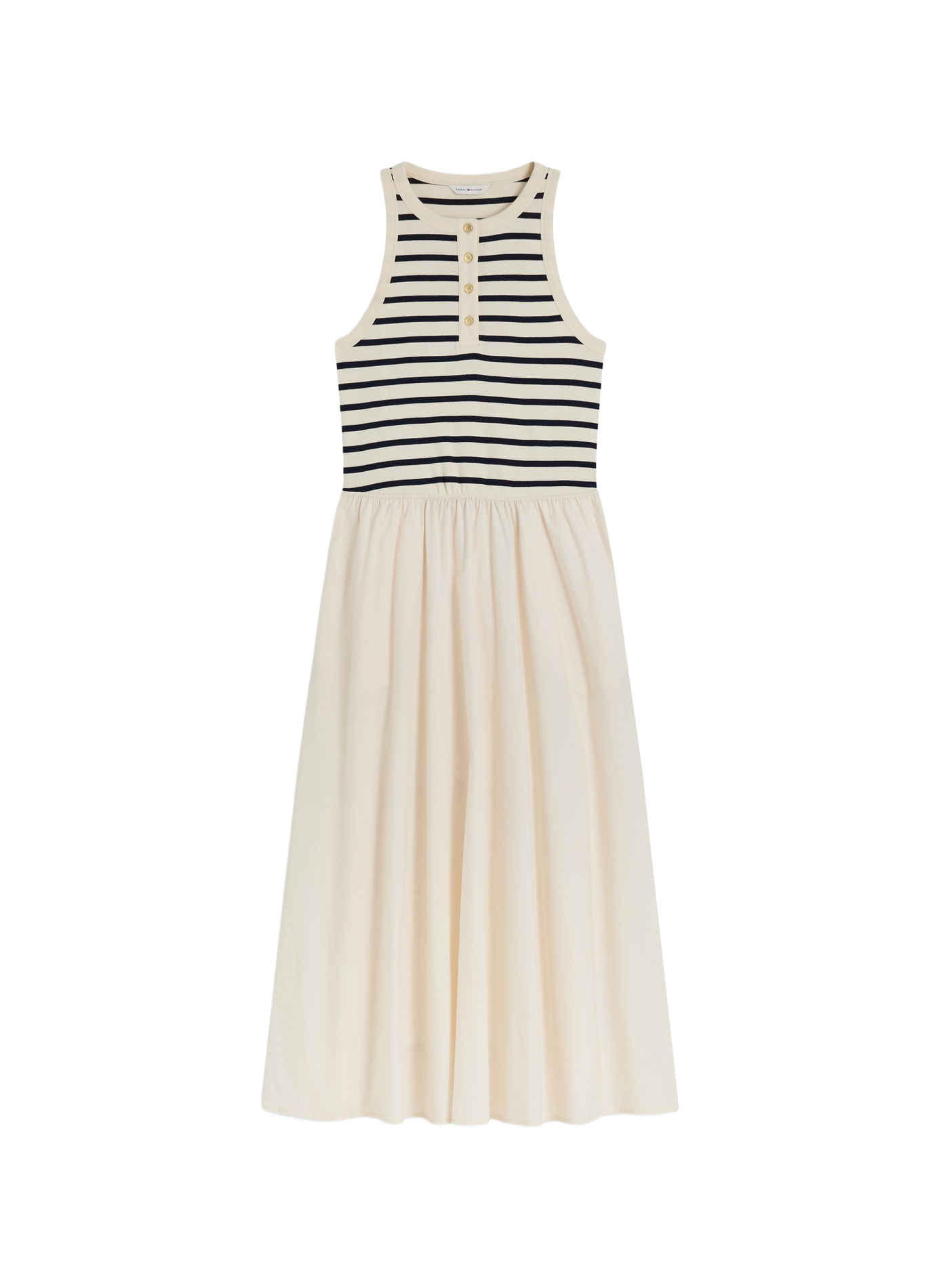 Midi Striped Cotton Blend Dress TOMMY HILFIGER Multicolour