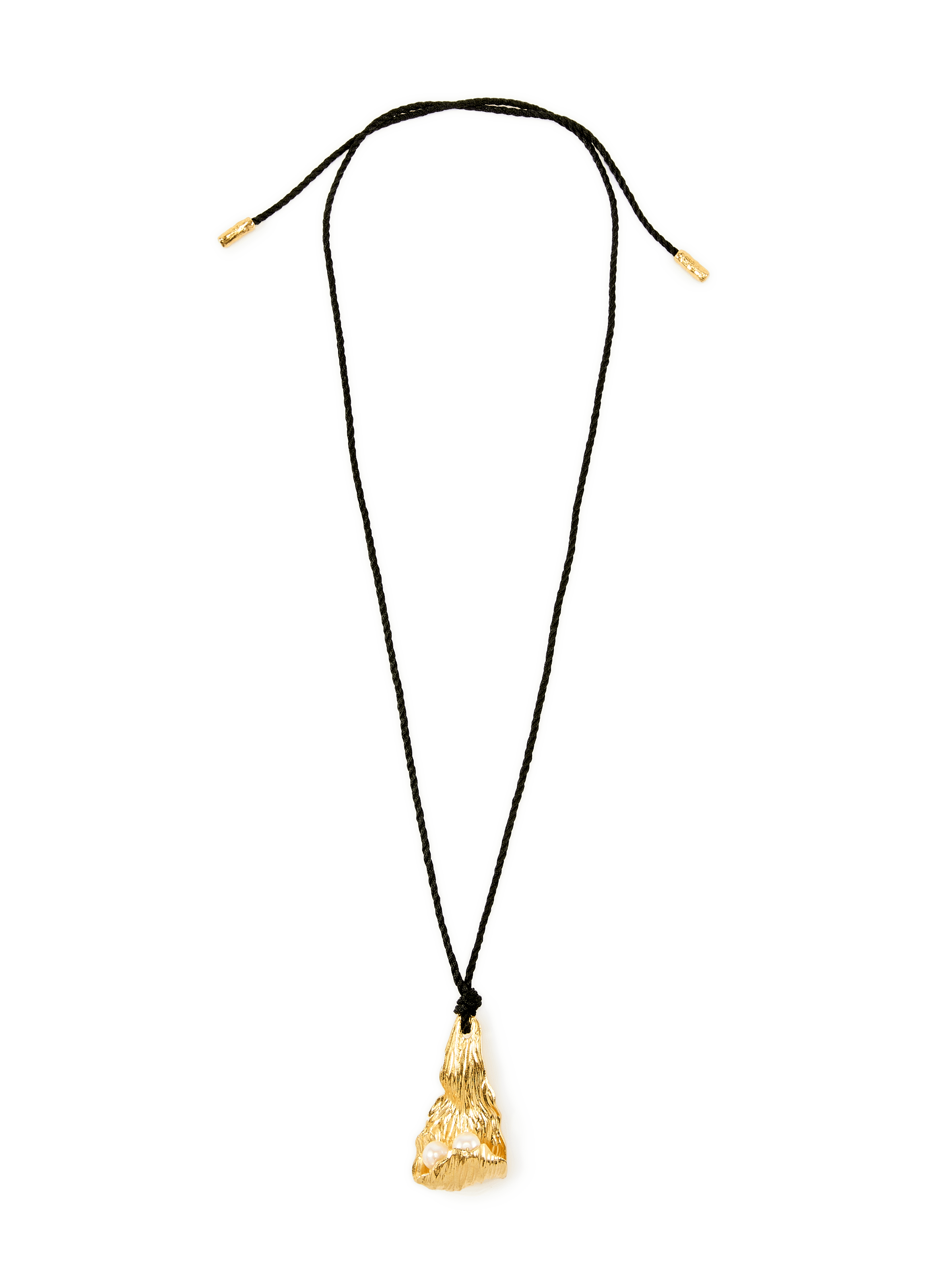 Pendant Necklace with Bead Petal JOANNA LAURA CONSTANTINE Golden