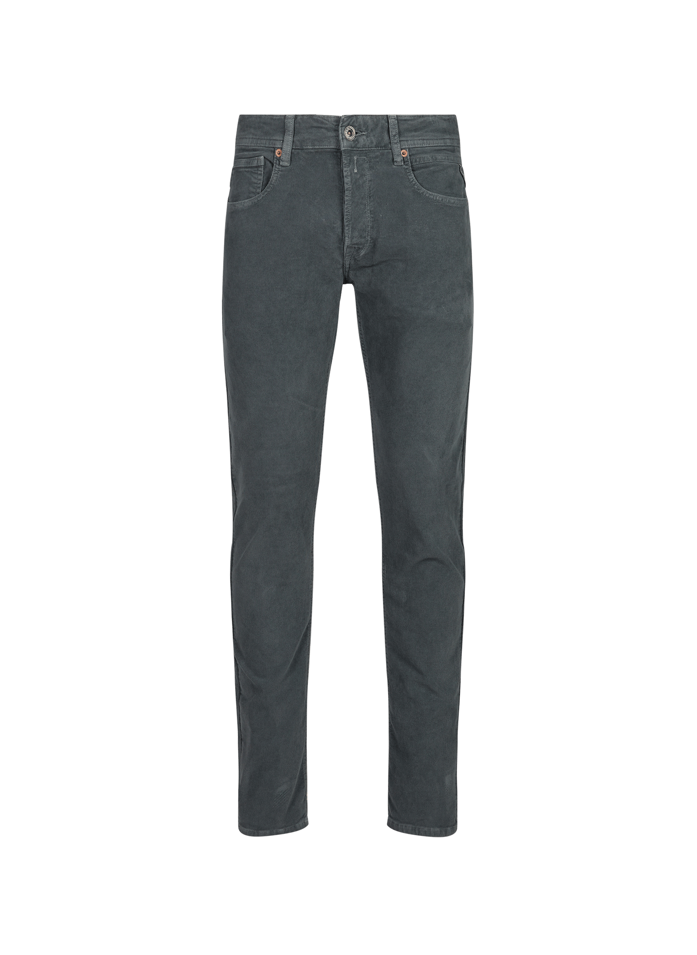 Pantalon droit Grover en coton mélangé REPLAY Gris