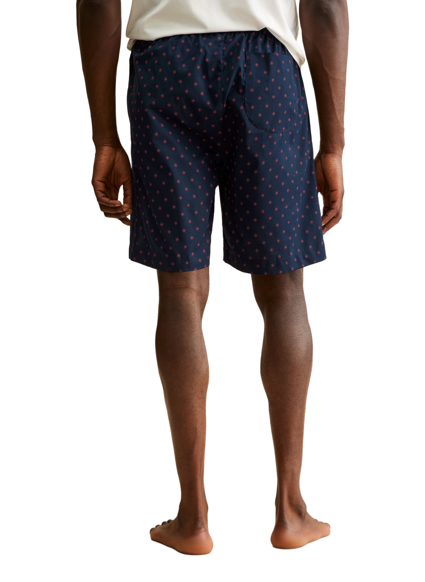 Nelson interior shorts with cotton pattern DEREK ROSE Blue