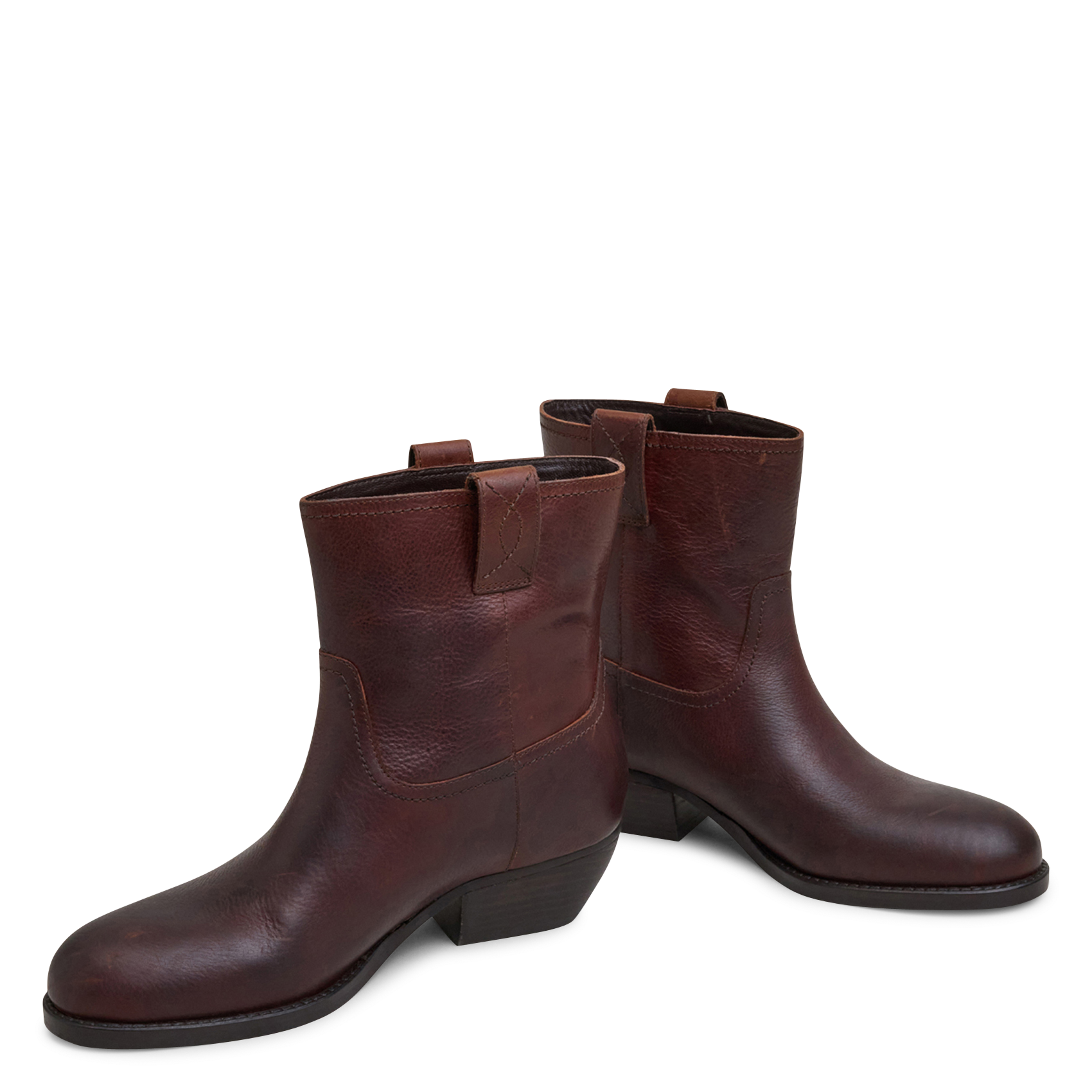 Bottines en cuir terra JONAK Marron