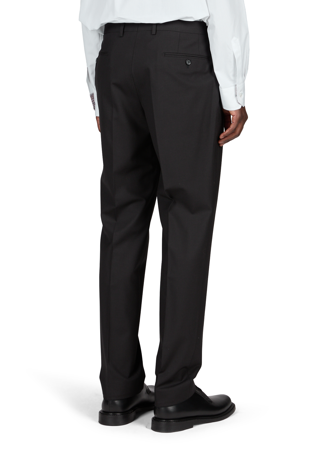 Solid wool-blend pants | Black PIERRE CARDIN Men