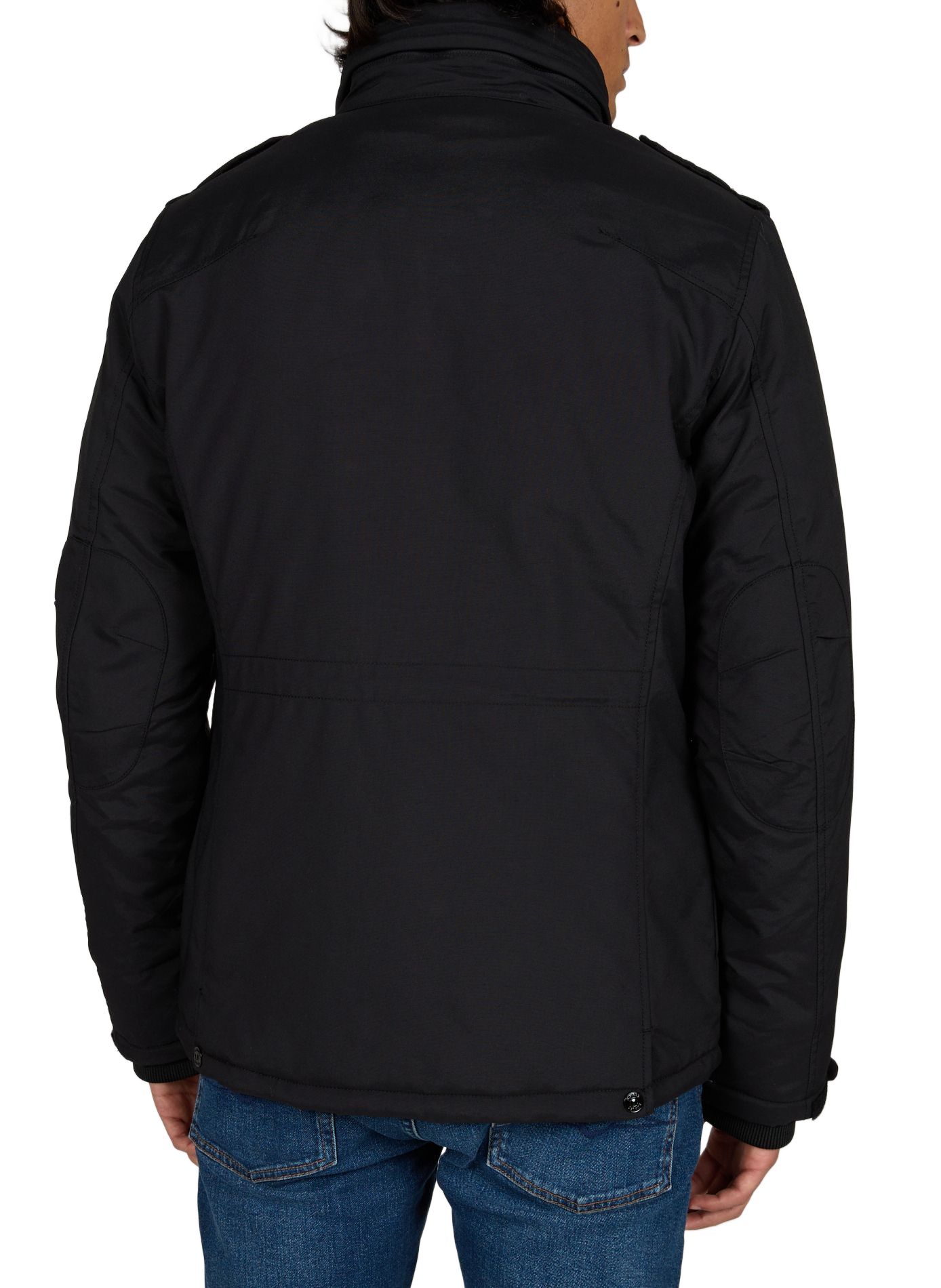 Blouson droit col montant zippé SCHOTT Noir
