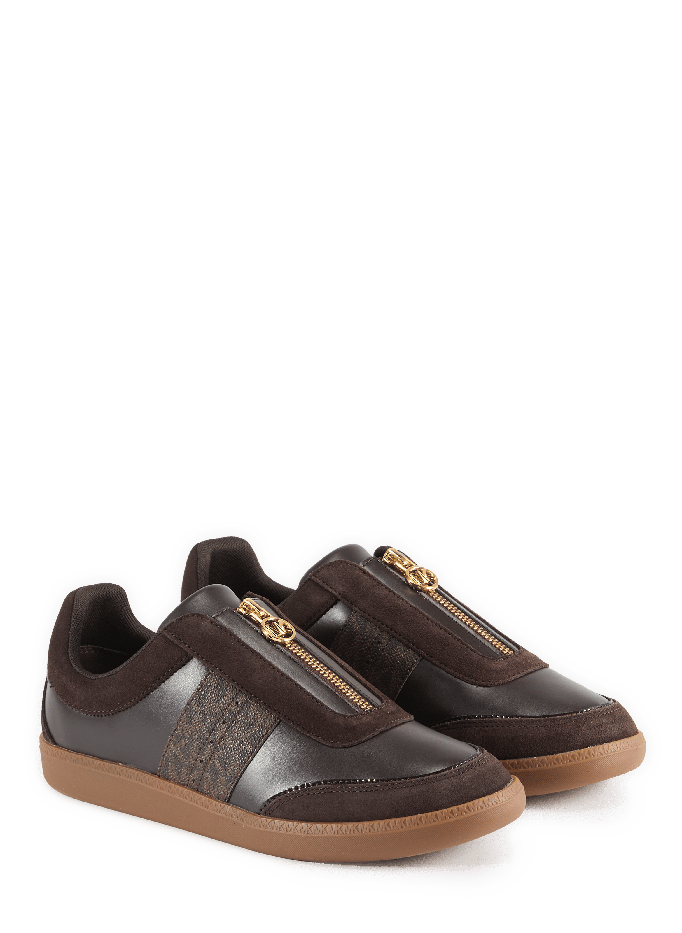 Low-top sneakers with zip MICHAEL KORS Brown