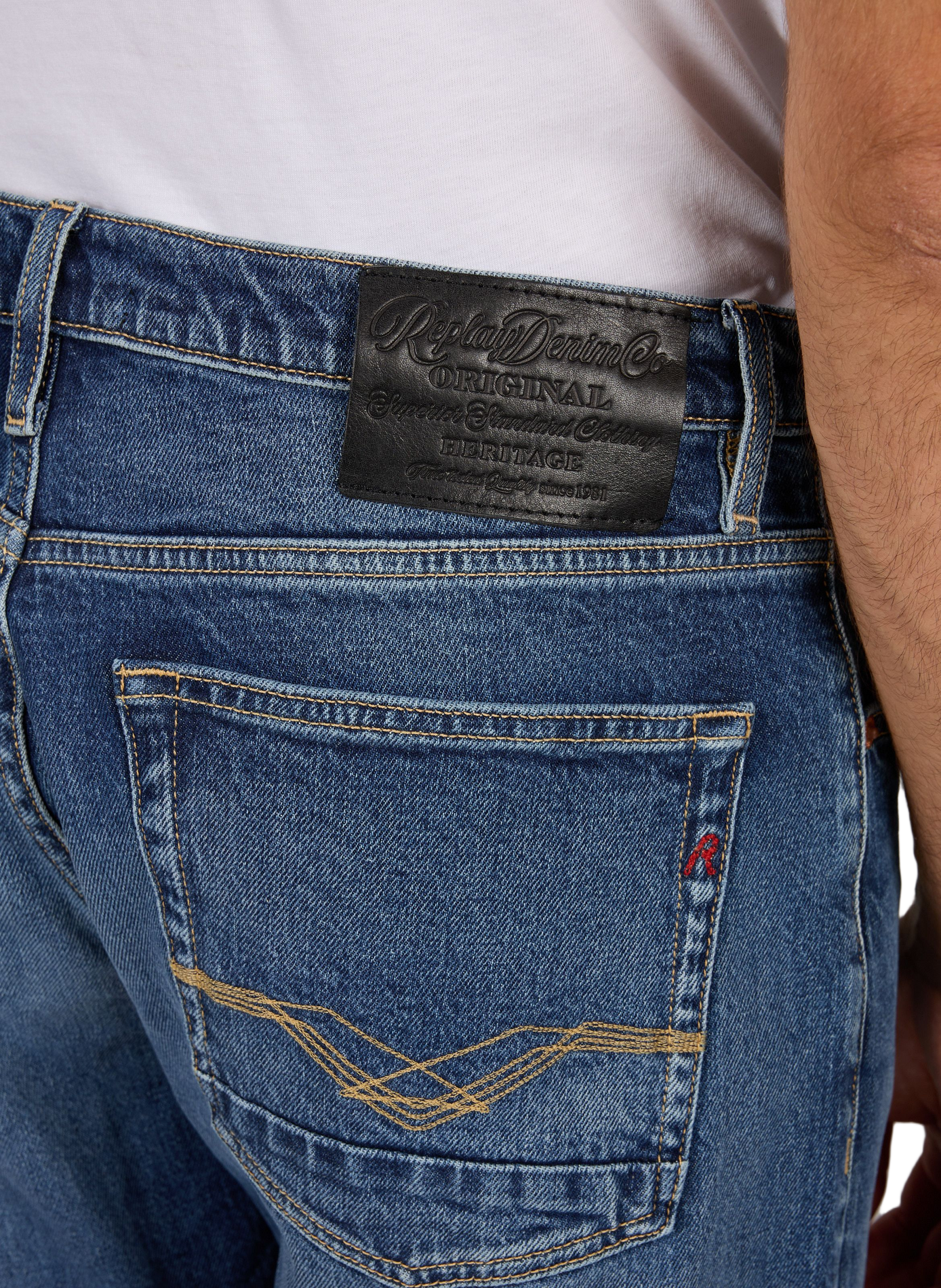 Regular Fit Willbi Cotton Blend Jeans REPLAY Blue