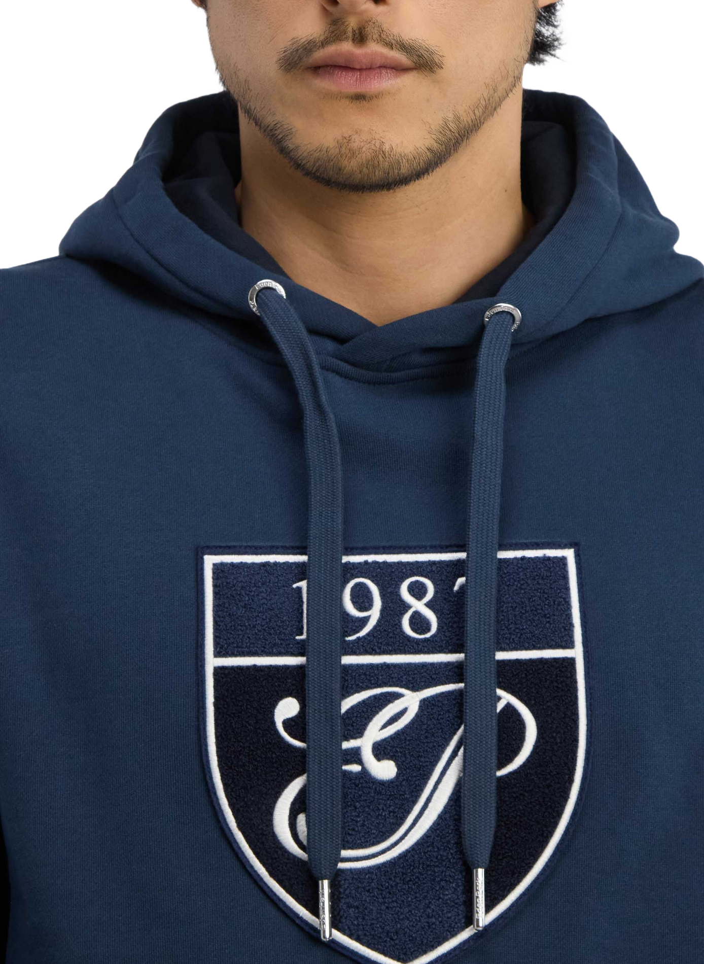 Gerade geschnittener Hoodie aus Baumwolle EDEN PARK Grau