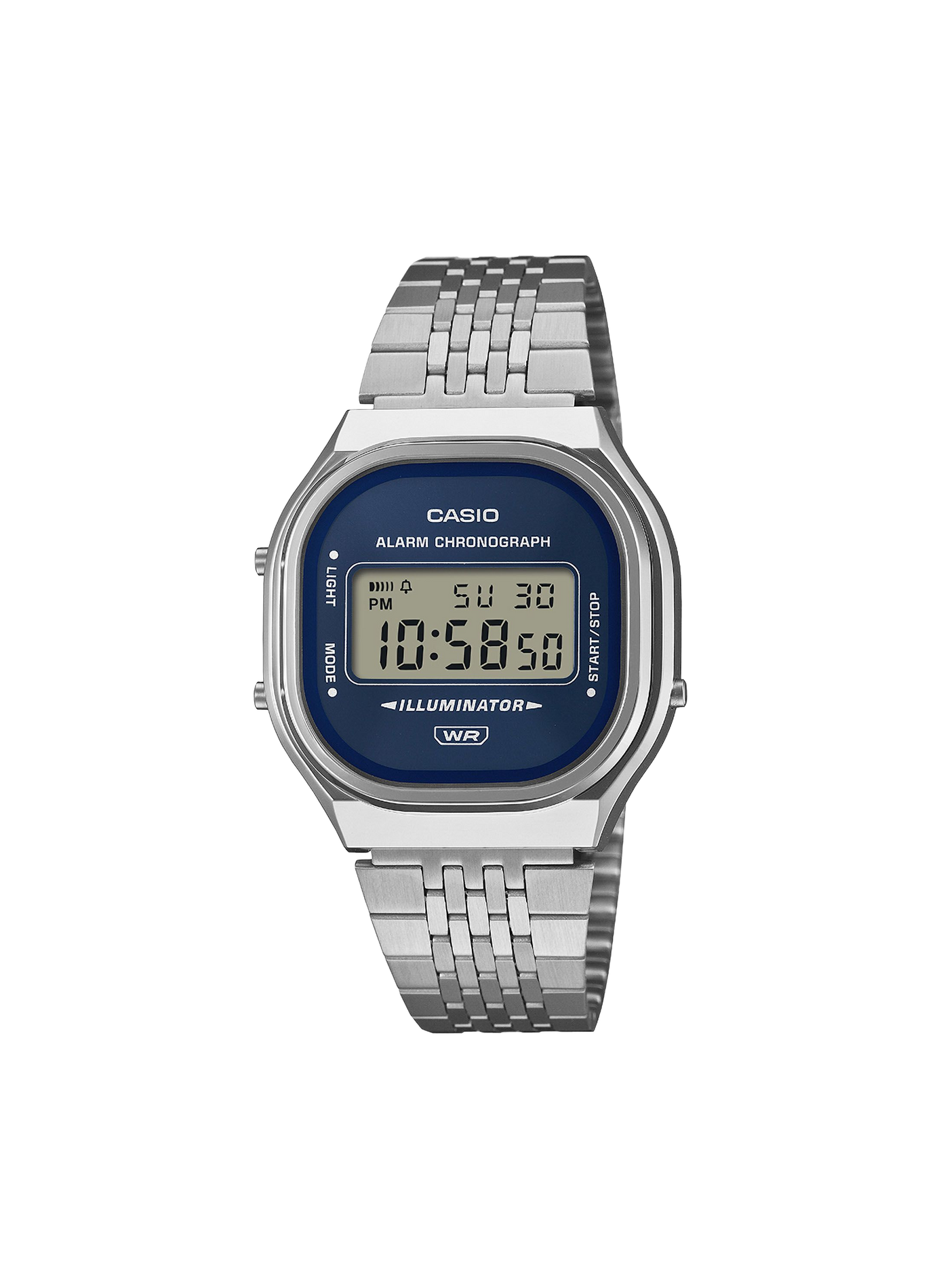 Montre quartz Casio vintage en acier inoxydable CASIO Bleu
