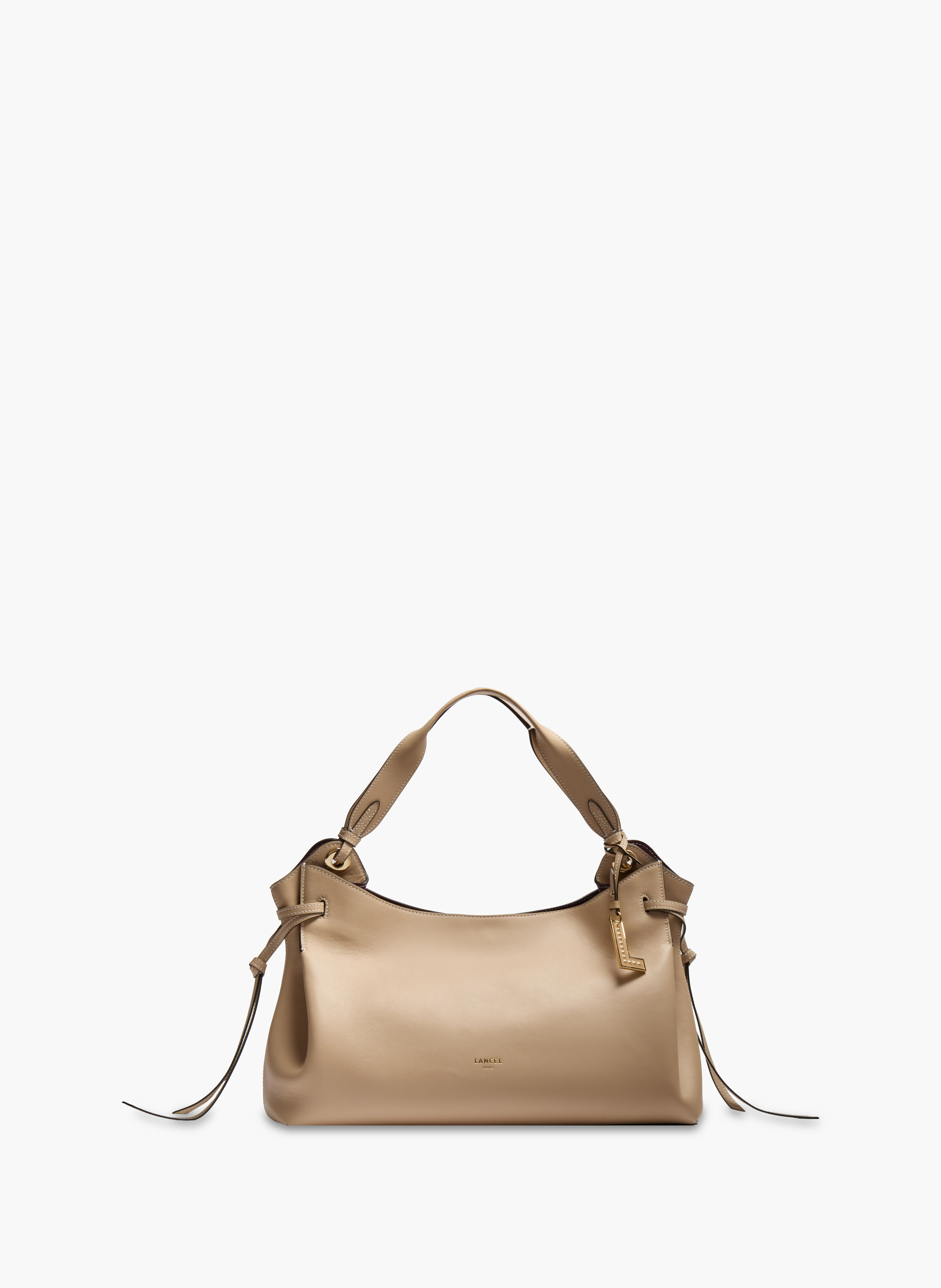 Sac carryall m swann de lancel en cuir LANCEL Beige