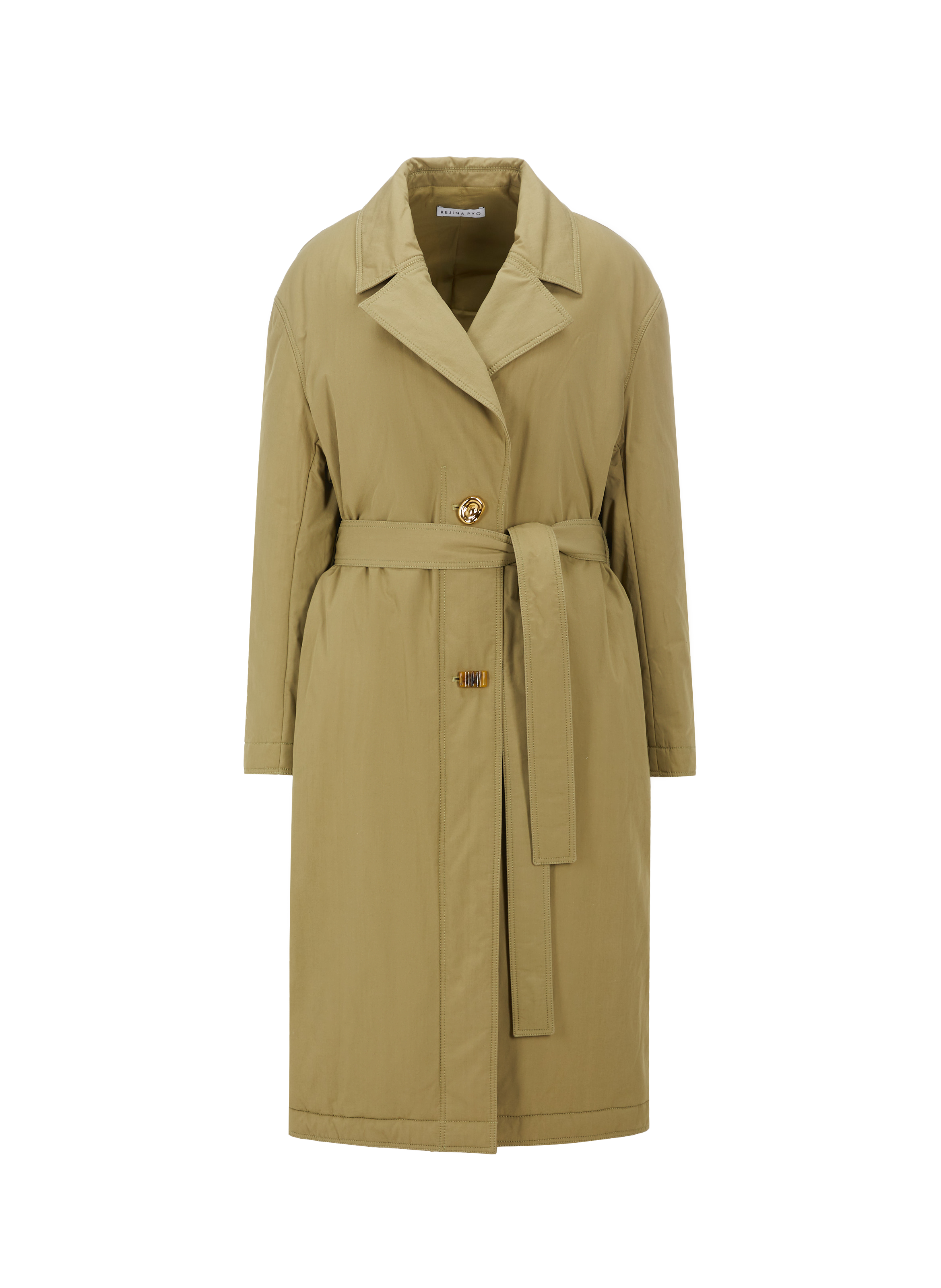 REJINA PYO Manteau Agnes en coton Vert