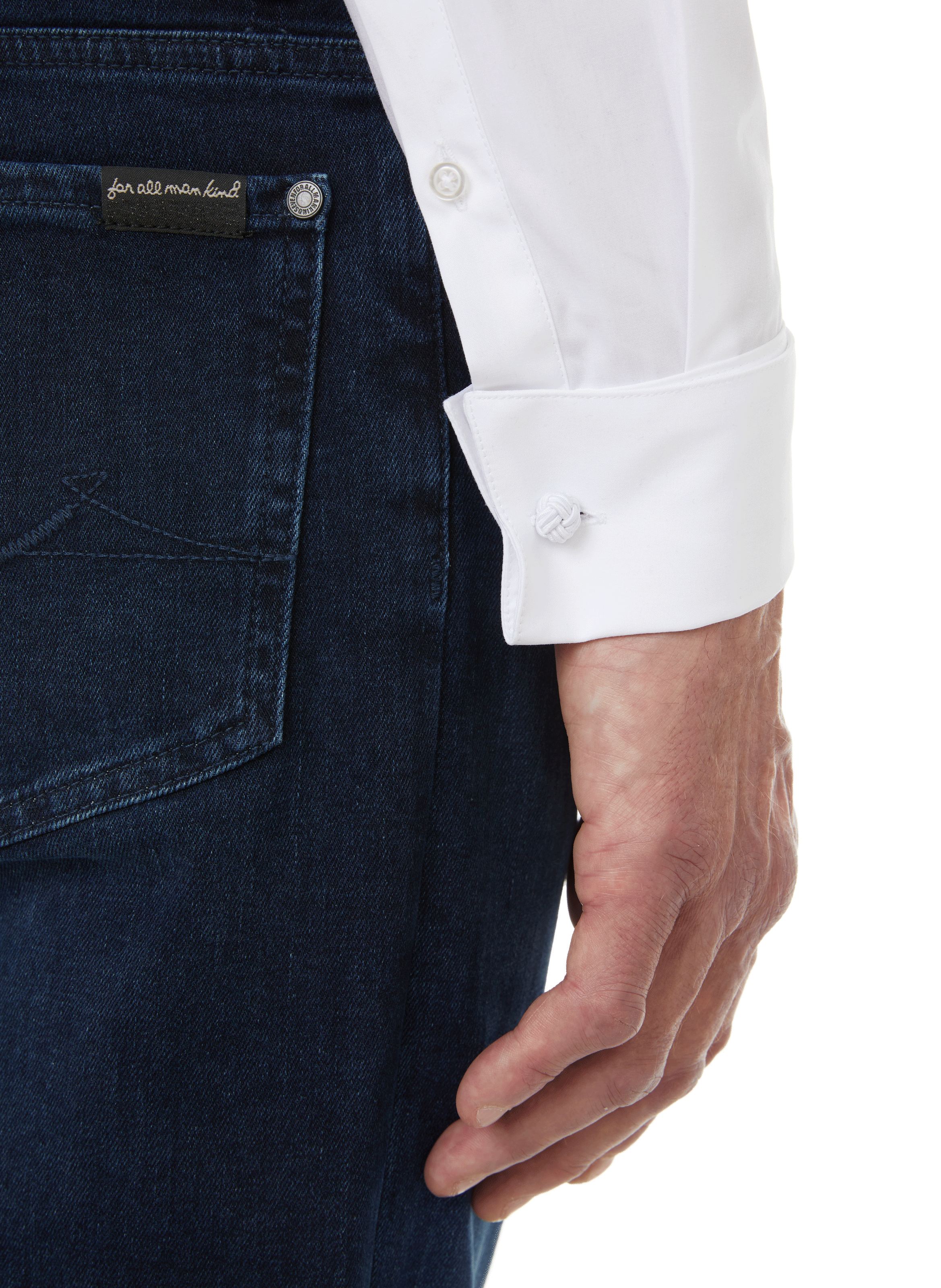 Slim-fit cotton poplin shirt AU PRINTEMPS PARIS White