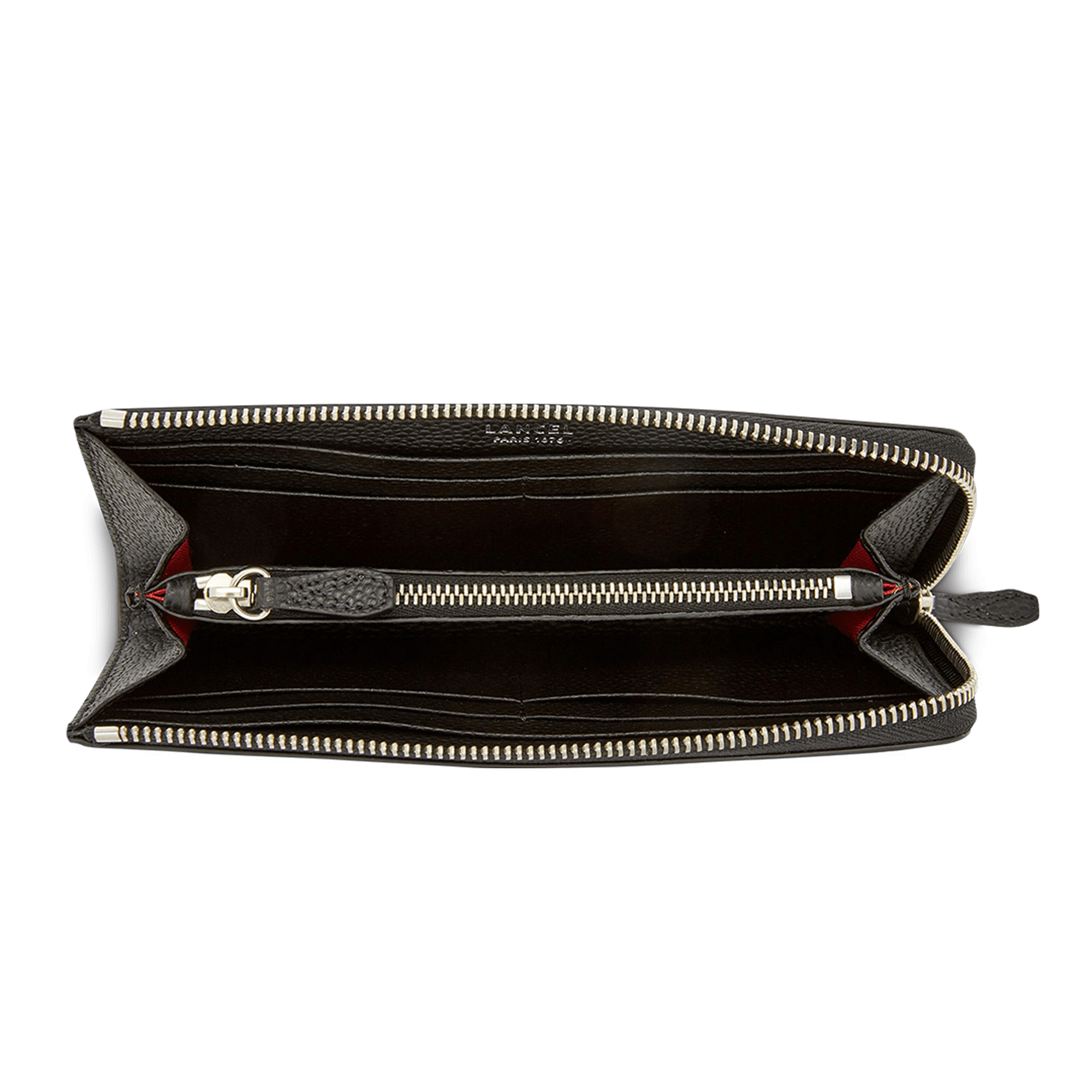 Portefeuille slim zippé - ninon de lancel LANCEL Noir