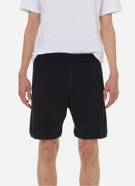 Short en coton Bleu by AU PRINTEMPS PARIS AU PRINTEMPS PARIS Short en coton Bleu