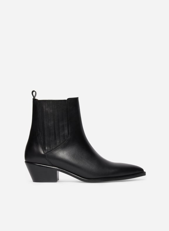 Bottines santiags en cuir Noir by VANESSA BRUNO VANESSA BRUNO Bottines santiags en cuir Noir