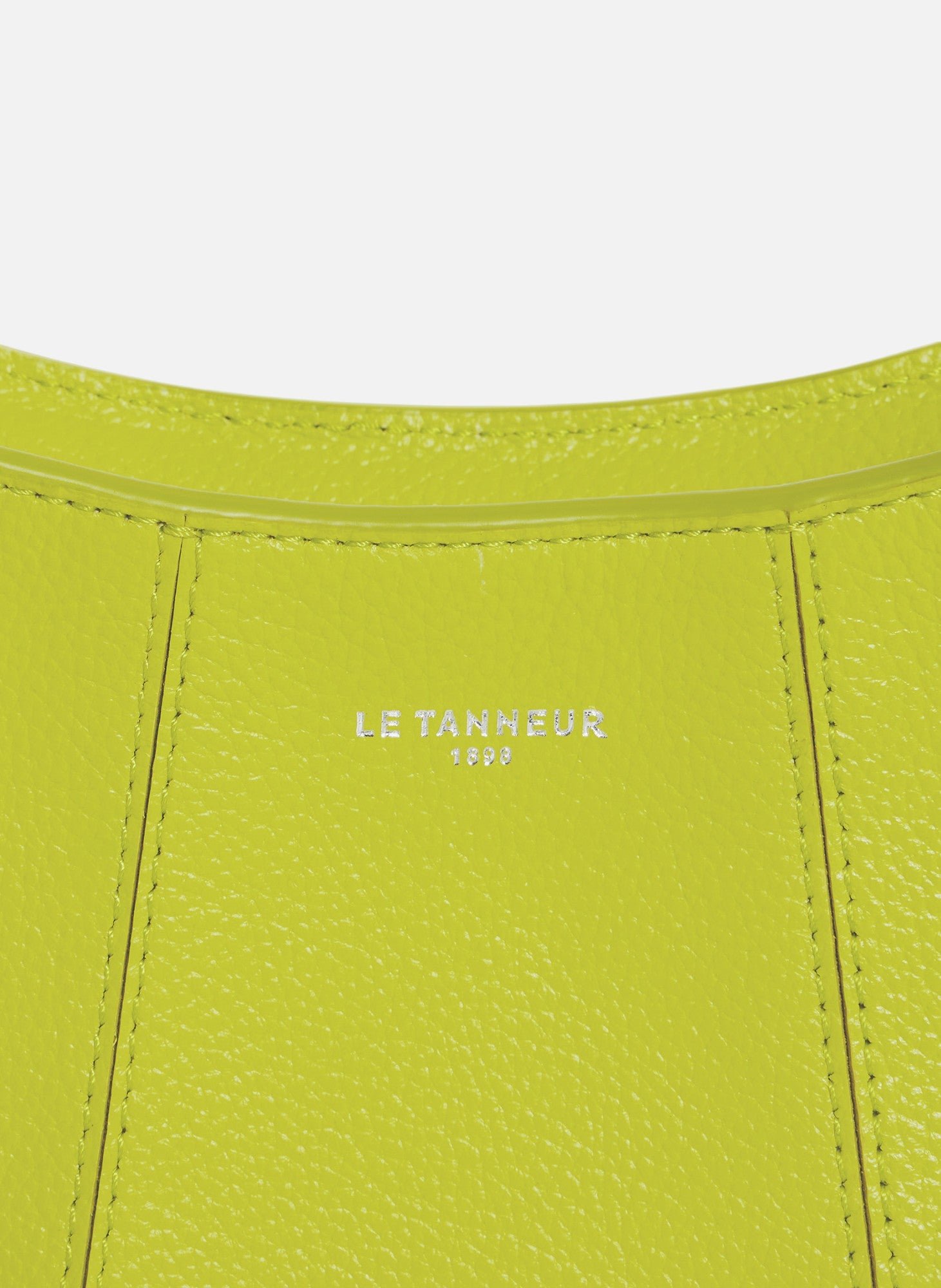 Petit sac demi-lune juliette en cuir grainé LE TANNEUR Vert