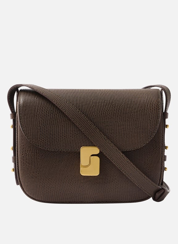 Sac bandoulière en cuir bellissima mini Marron by SOEUR SOEUR Sac bandoulière en cuir bellissima mini Marron
